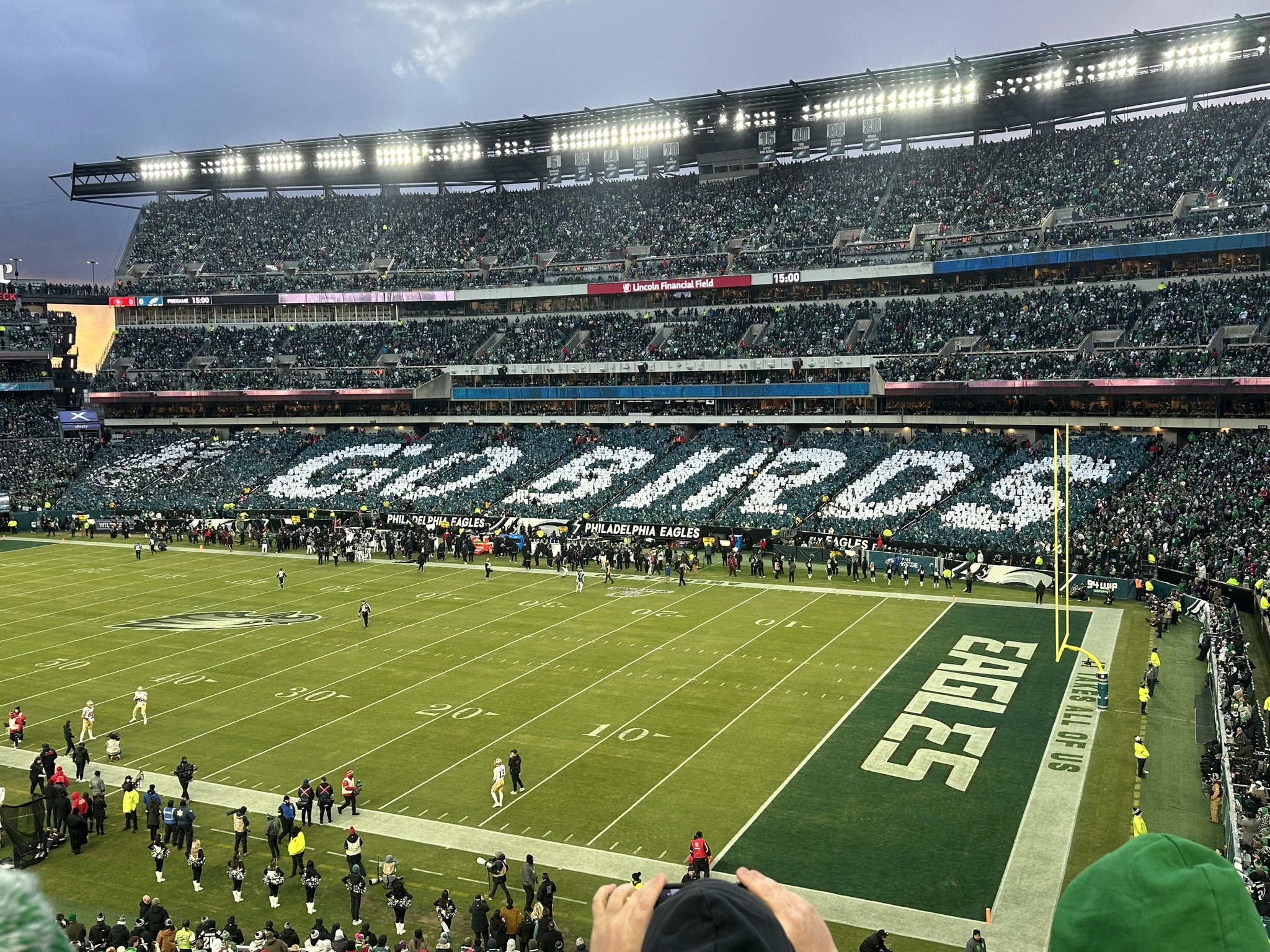 Real Fan View taken from Section C 26 at Lincoln Financial Field by Kevin C