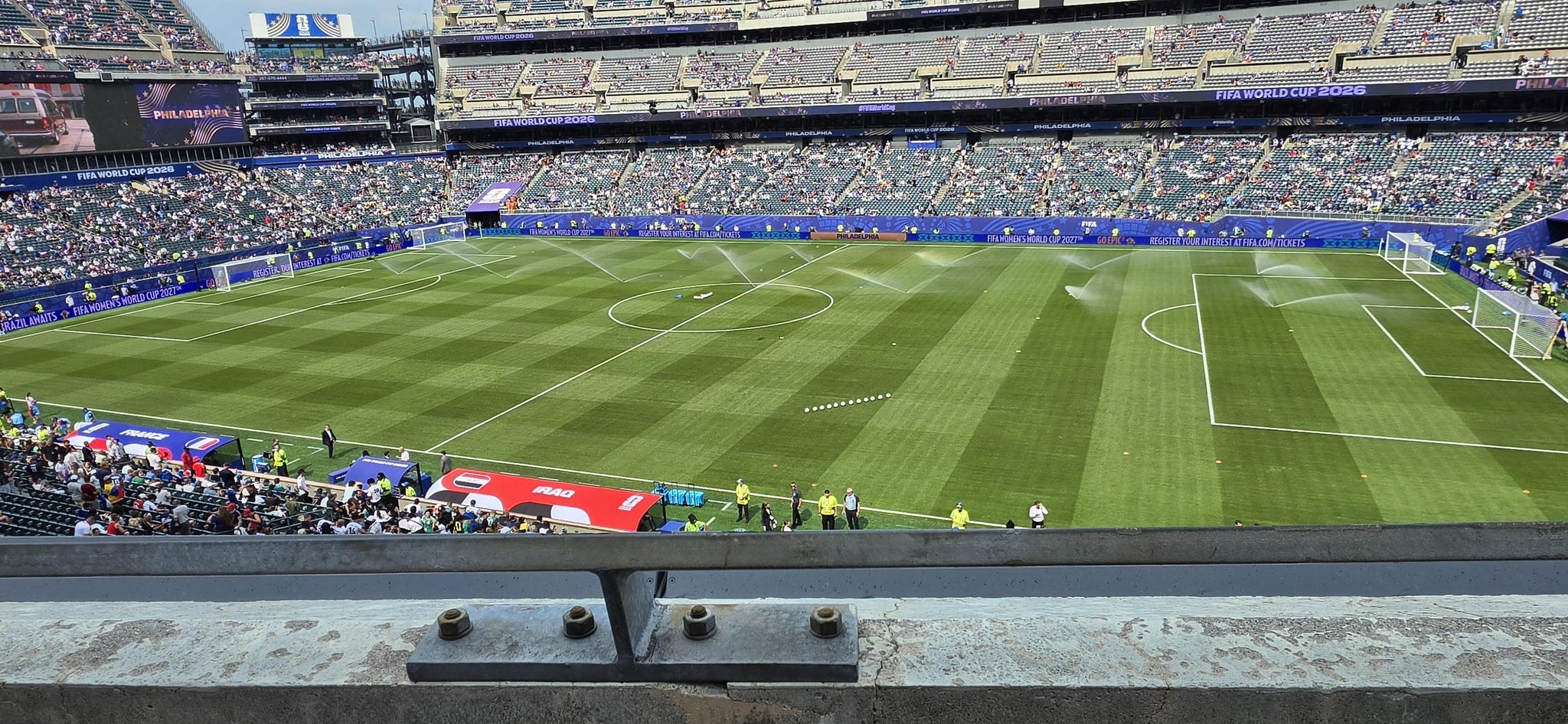 Vue réelle des fans prise de la Section C 3 au site Lincoln Financial Field par Faroque K
