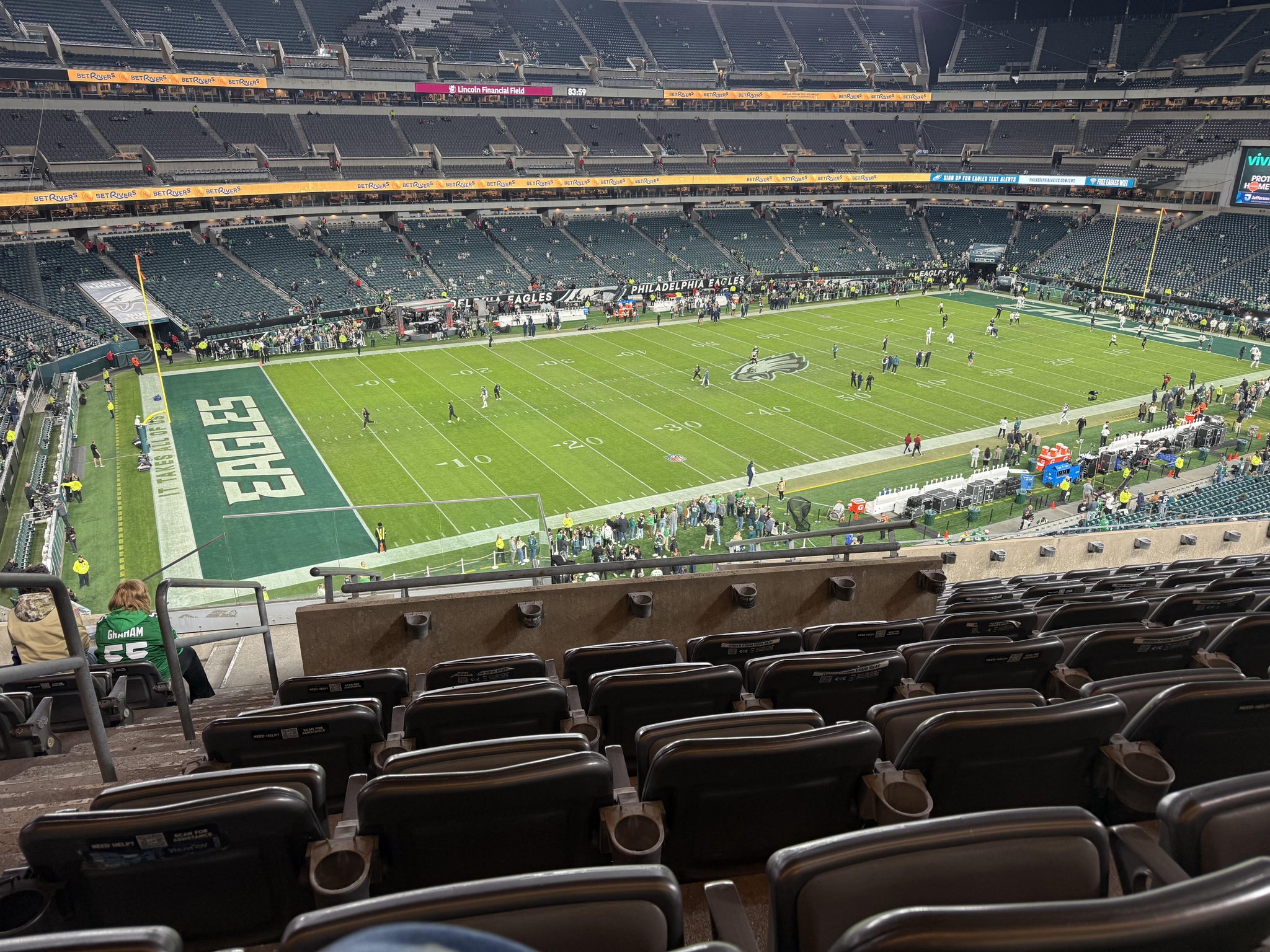 Real Fan View taken from Section C 37 at Lincoln Financial Field by Chyna M