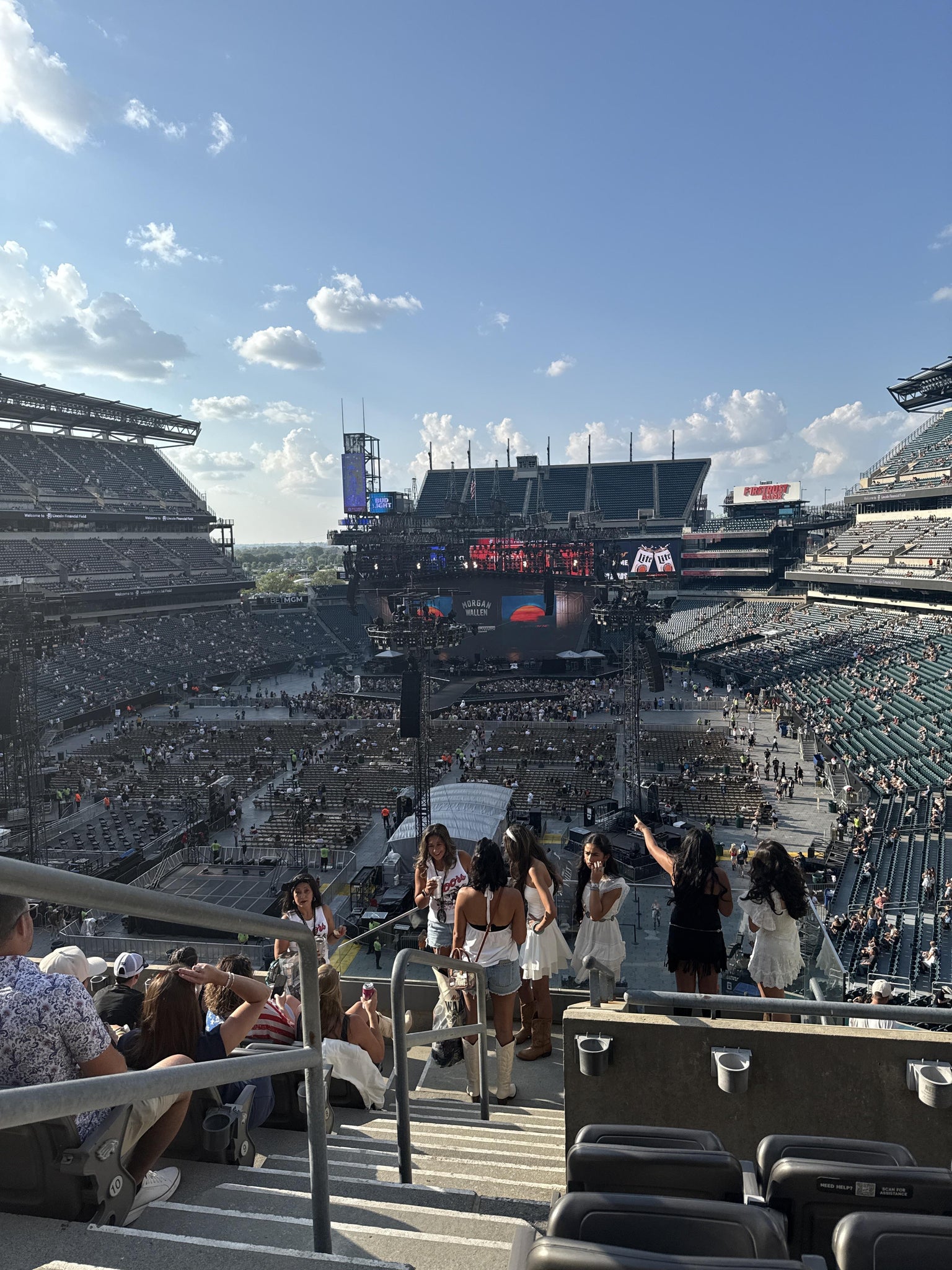 Real Fan View taken from Section M 13 at Lincoln Financial Field by Madison C