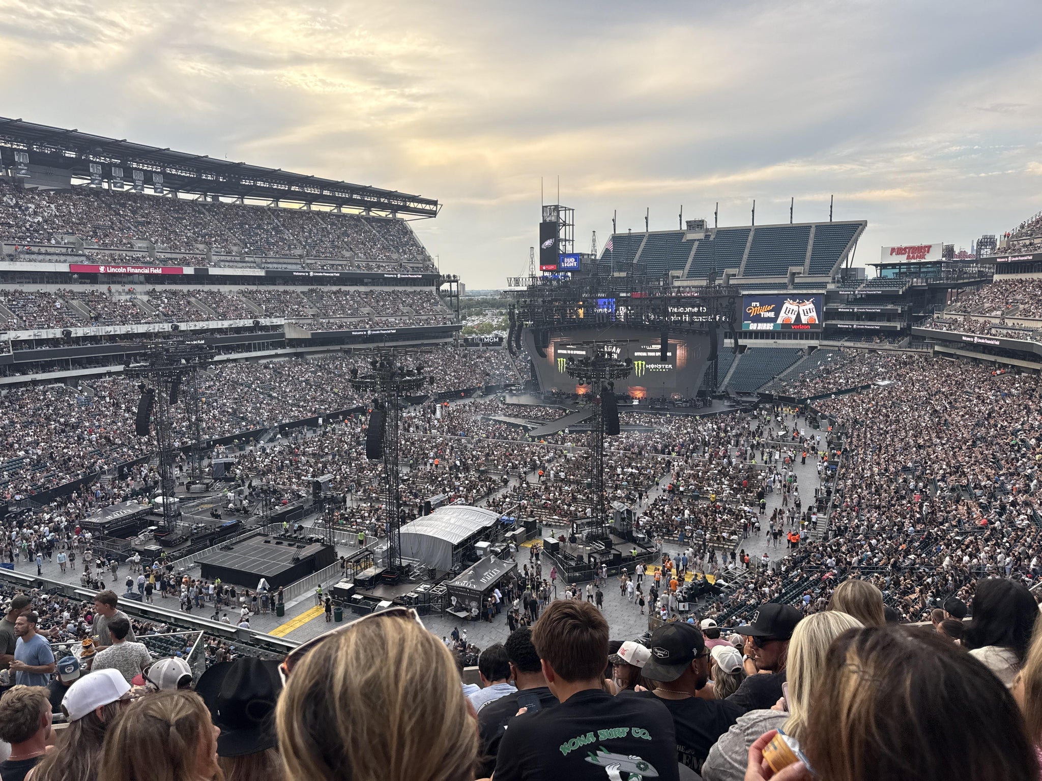Real Fan View taken from Section M 14 at Lincoln Financial Field by Matthew C