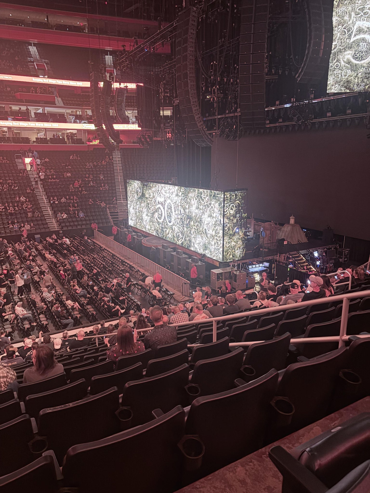 Real Fan View taken from Section 108 at Little Caesars Arena by Ava O