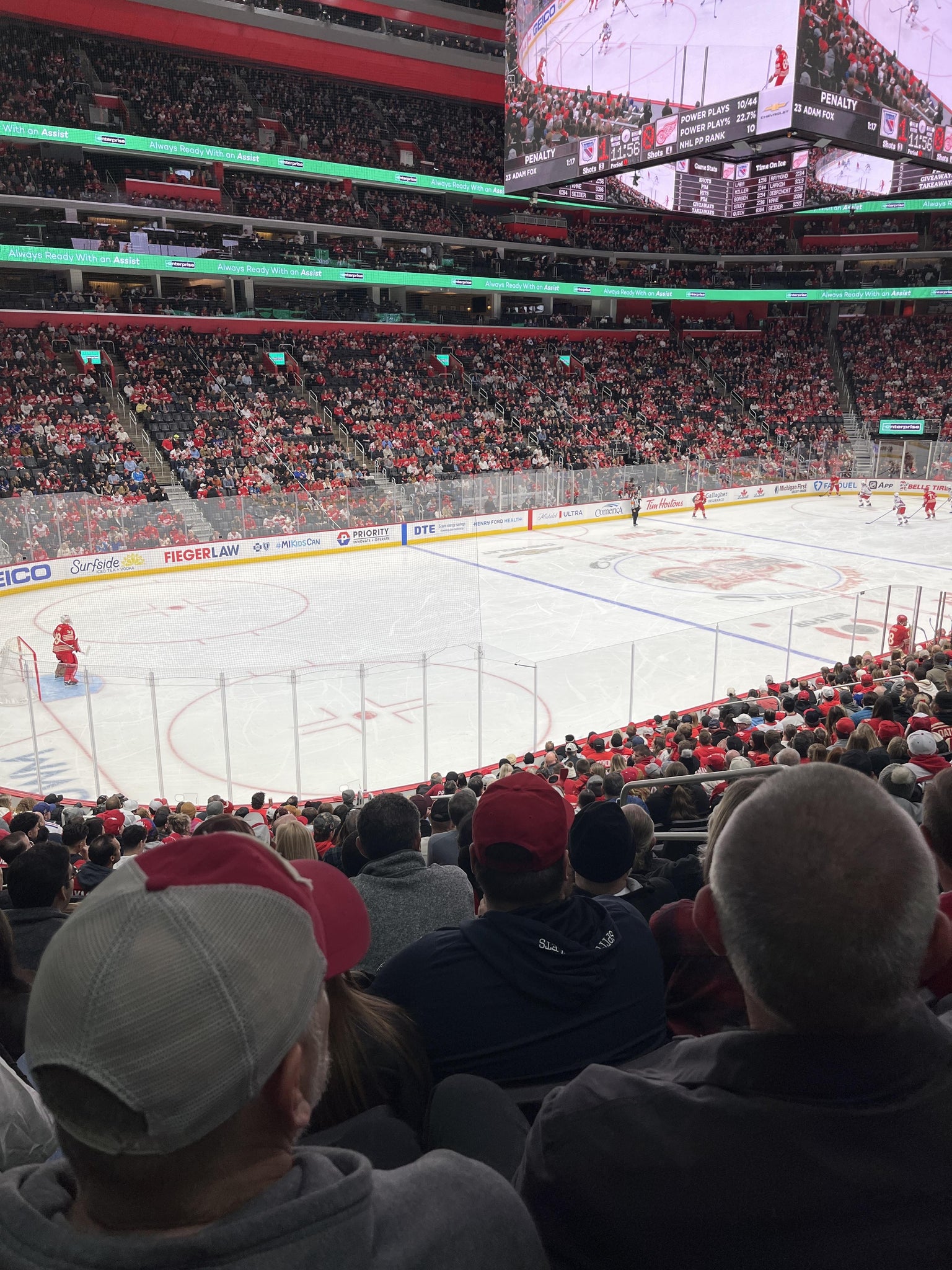 Real Fan View taken from Section 126 at Little Caesars Arena by Anonymous User