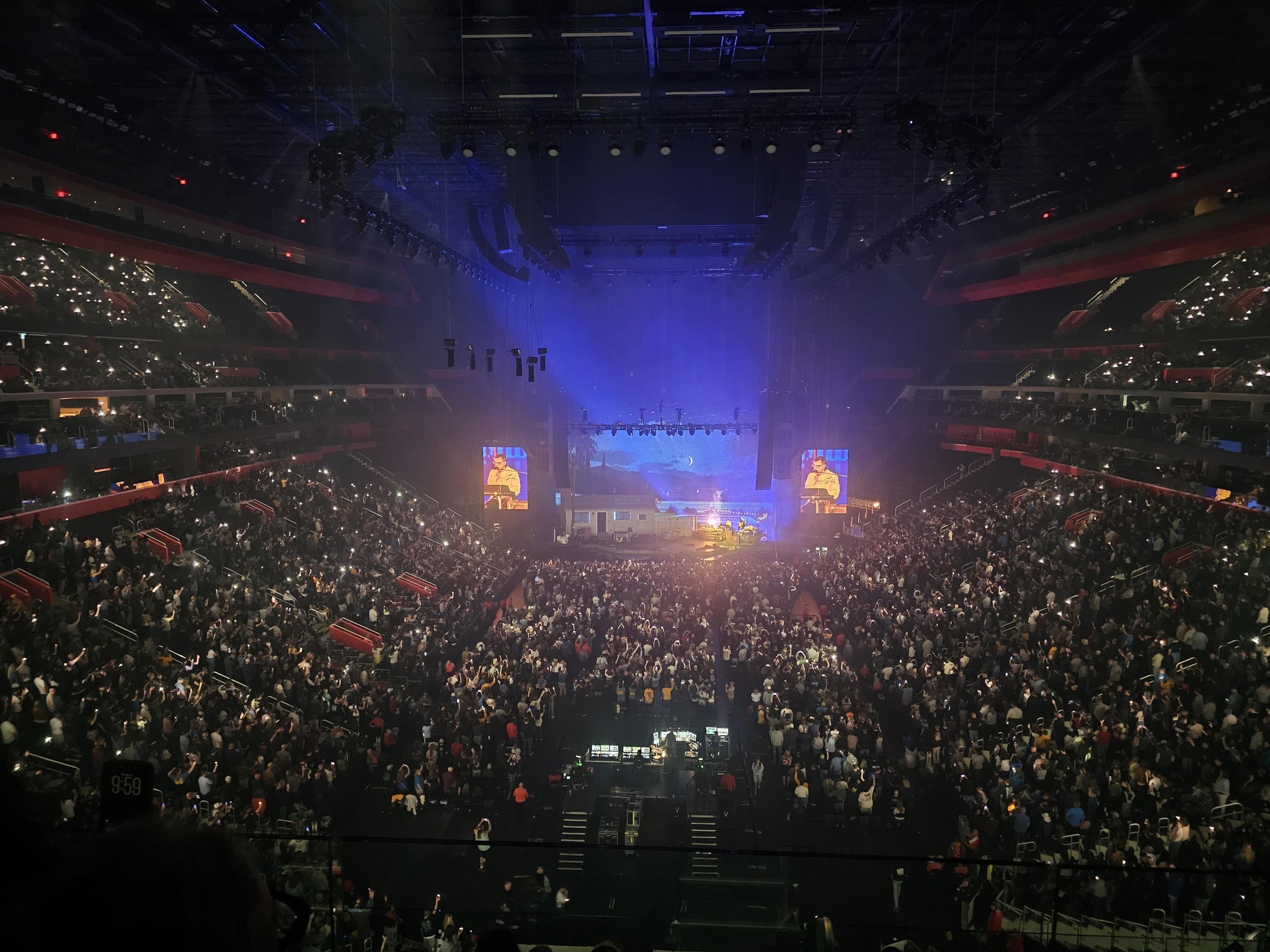 Real Fan View taken from Mezzanine 19 B at Little Caesars Arena by Anonymous User