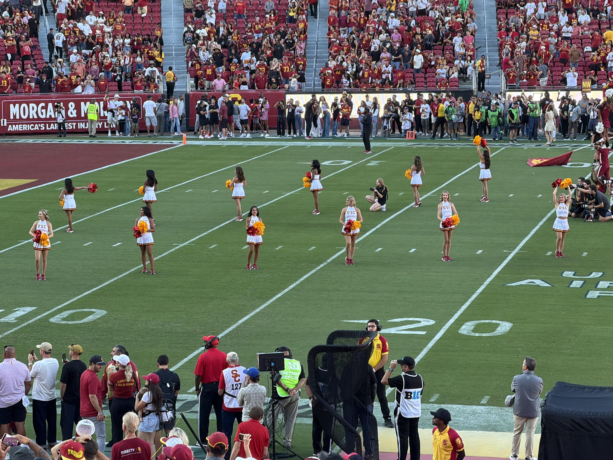 Real Fan View taken from Section 108 A at Los Angeles Memorial Coliseum by Donald H
