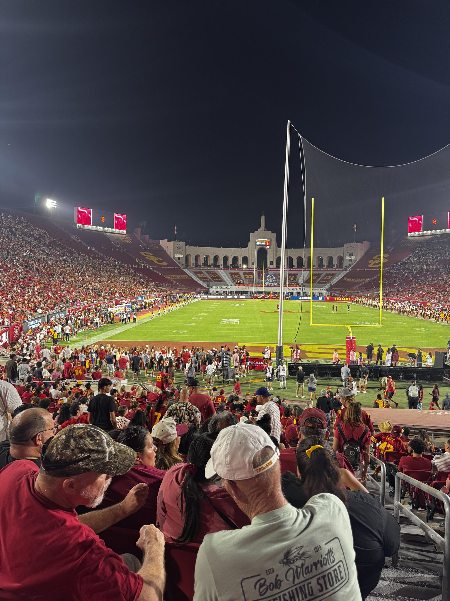 Real Fan View taken from Section 115 at Los Angeles Memorial Coliseum by Steven M