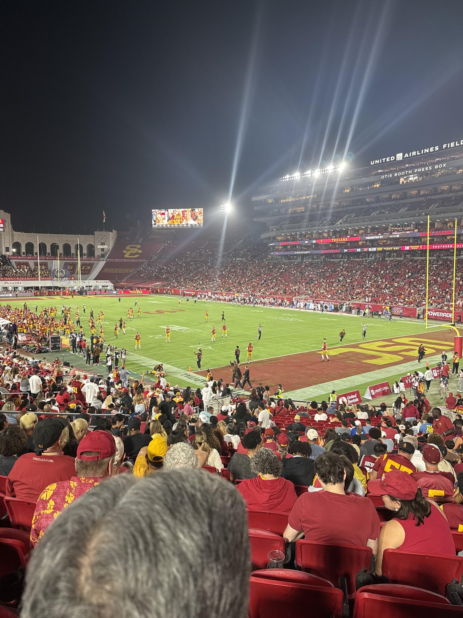 Real Fan View taken from Section 117 at Los Angeles Memorial Coliseum by Ethan U
