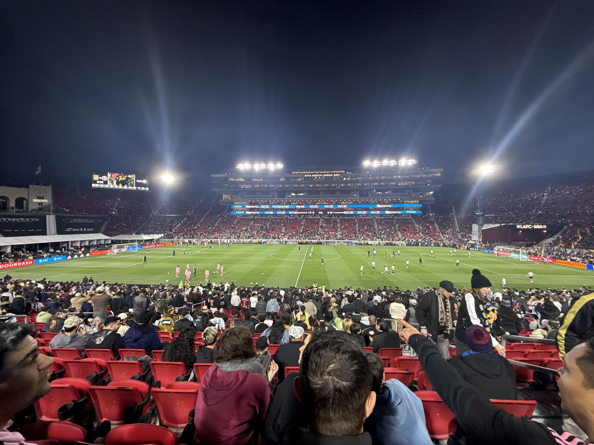 Real Fan View taken from Section 122 A at Los Angeles Memorial Coliseum by Jason F