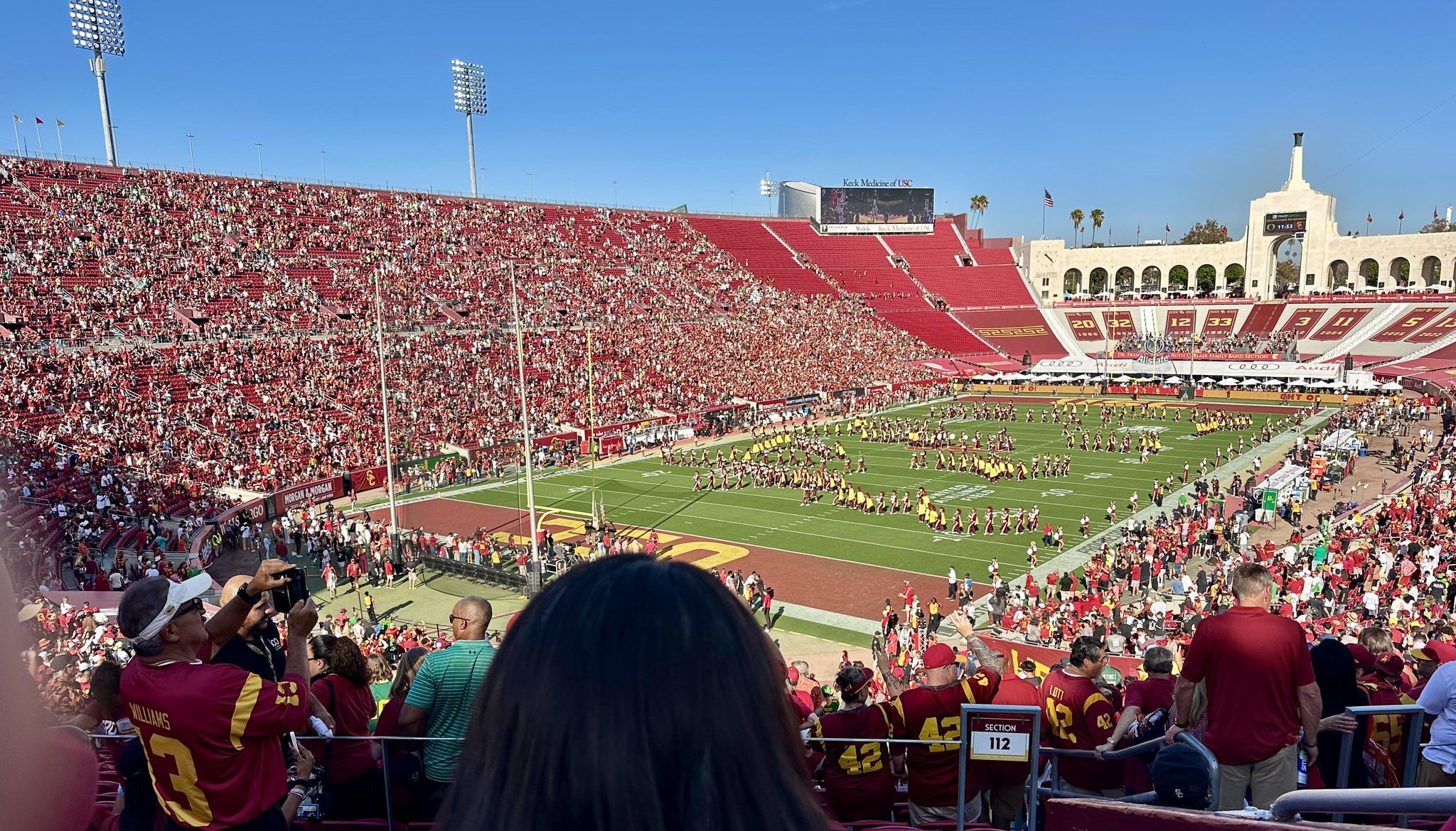 Real Fan View taken from Section 212 at Los Angeles Memorial Coliseum by Anonymous User