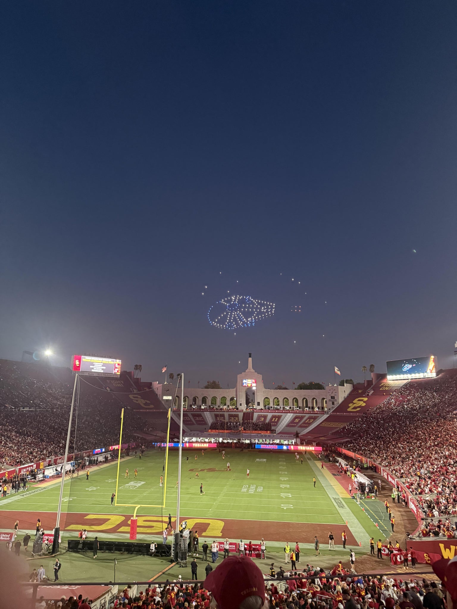 Real Fan View taken from Section 213 at Los Angeles Memorial Coliseum by Anonymous User