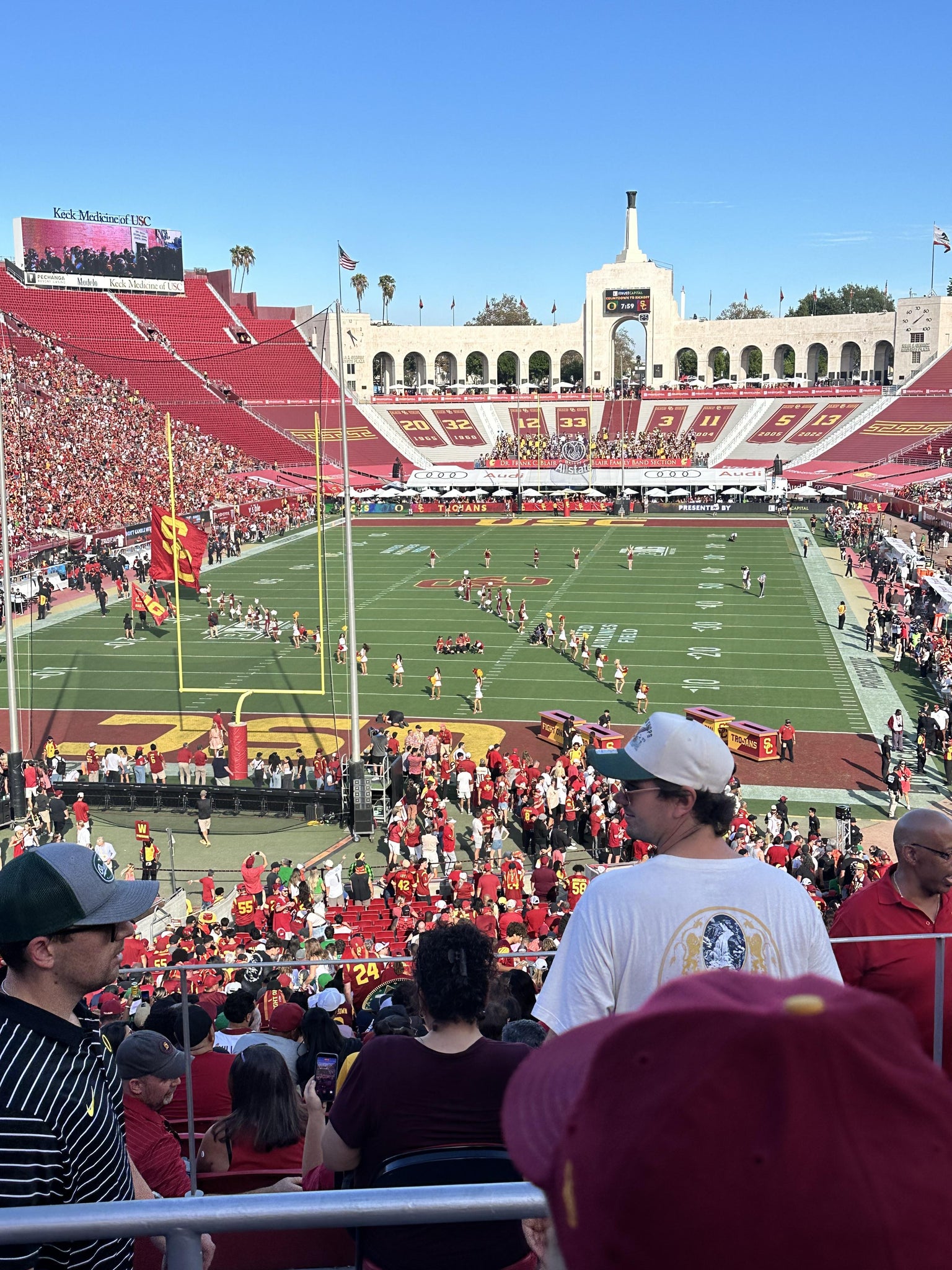 Real Fan View taken from Section 213 at Los Angeles Memorial Coliseum by Gerald B