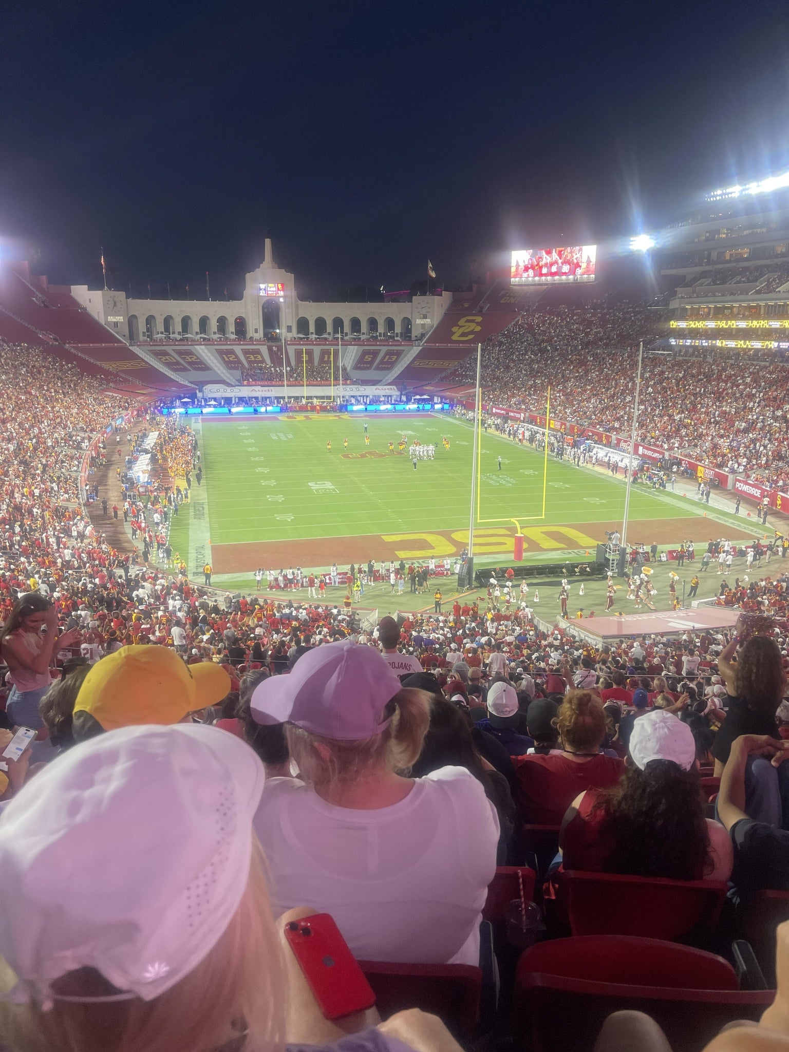 Real Fan View taken from Section 215 at Los Angeles Memorial Coliseum by Javier R