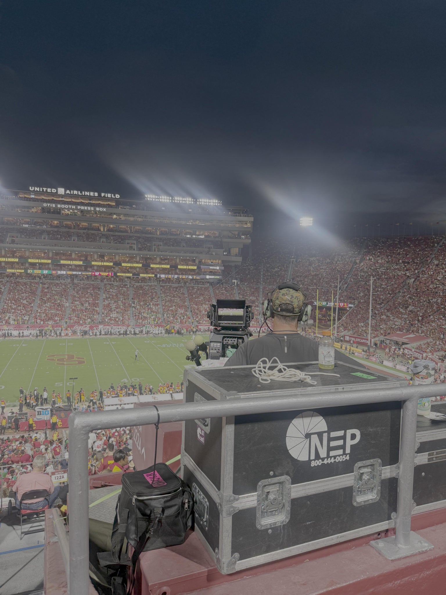 Real Fan View taken from Section 222 A at Los Angeles Memorial Coliseum by Chris H