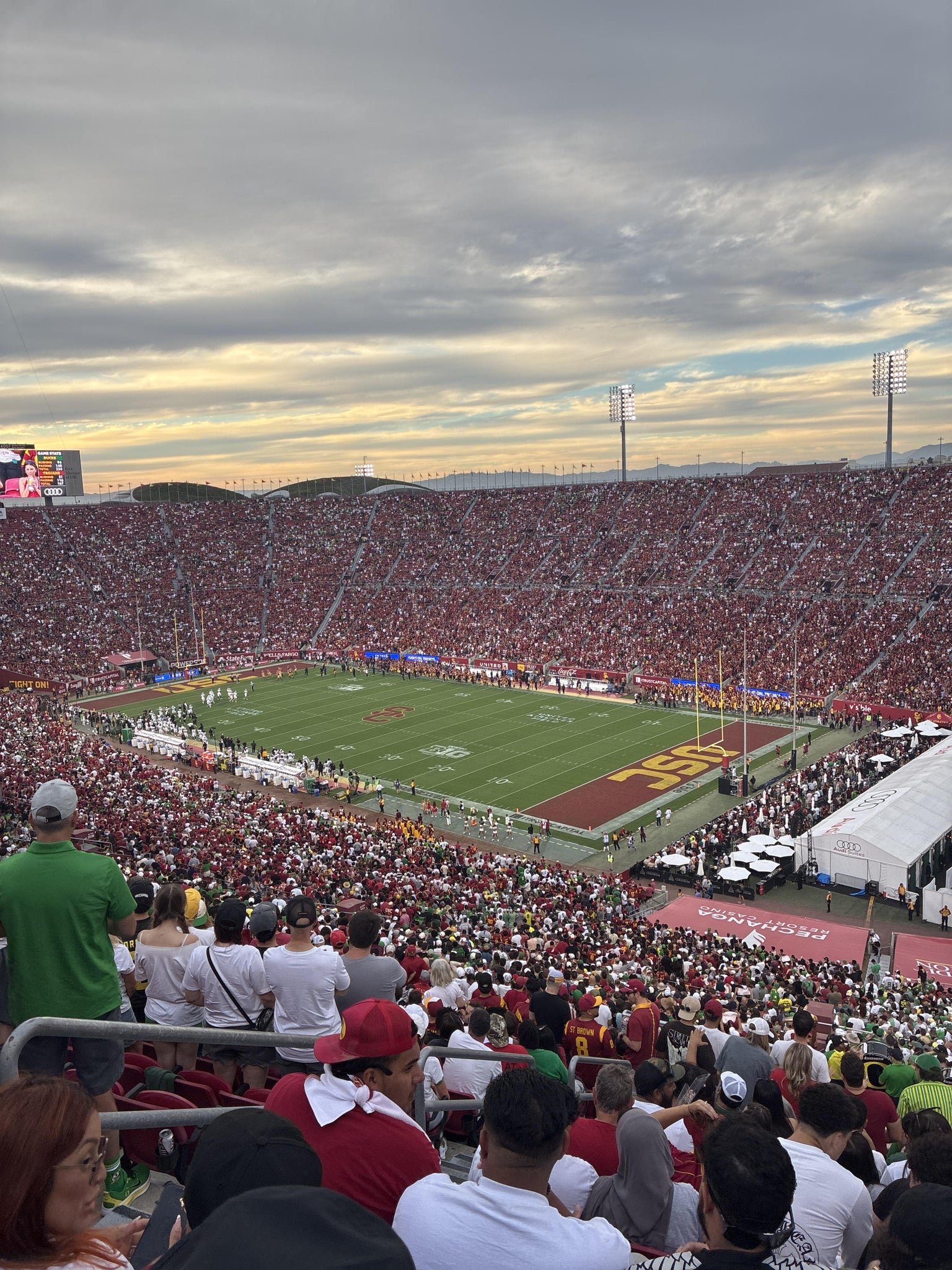 Real Fan View taken from Section 301 at Los Angeles Memorial Coliseum by Xavier R