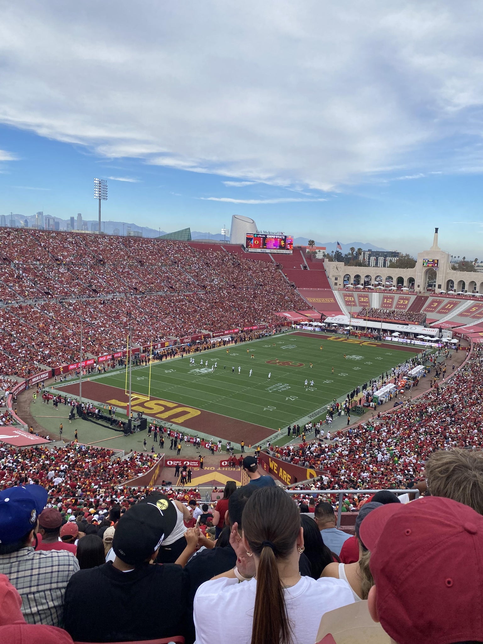 Real Fan View taken from Section 312 at Los Angeles Memorial Coliseum by Mersse A