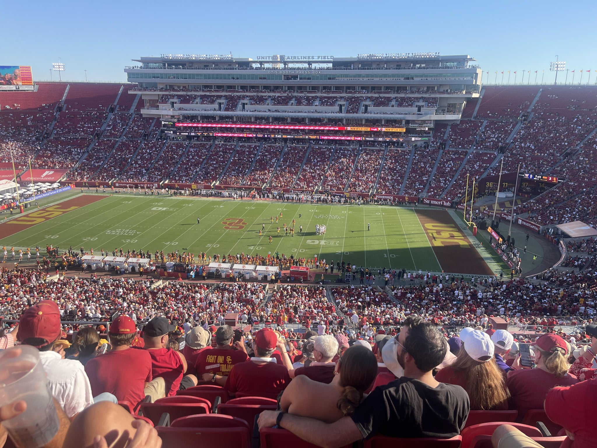 Real Fan View taken from Section 320 at Los Angeles Memorial Coliseum by Ahmad S