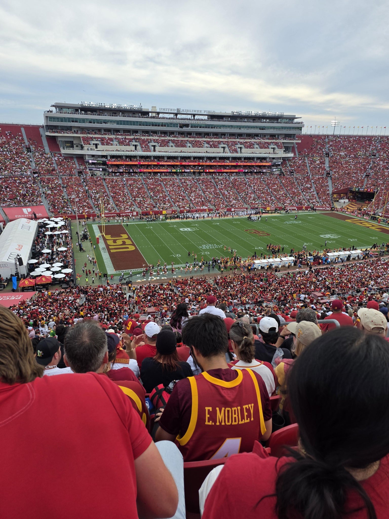 Real Fan View taken from Section 325 at Los Angeles Memorial Coliseum by Rudolph A