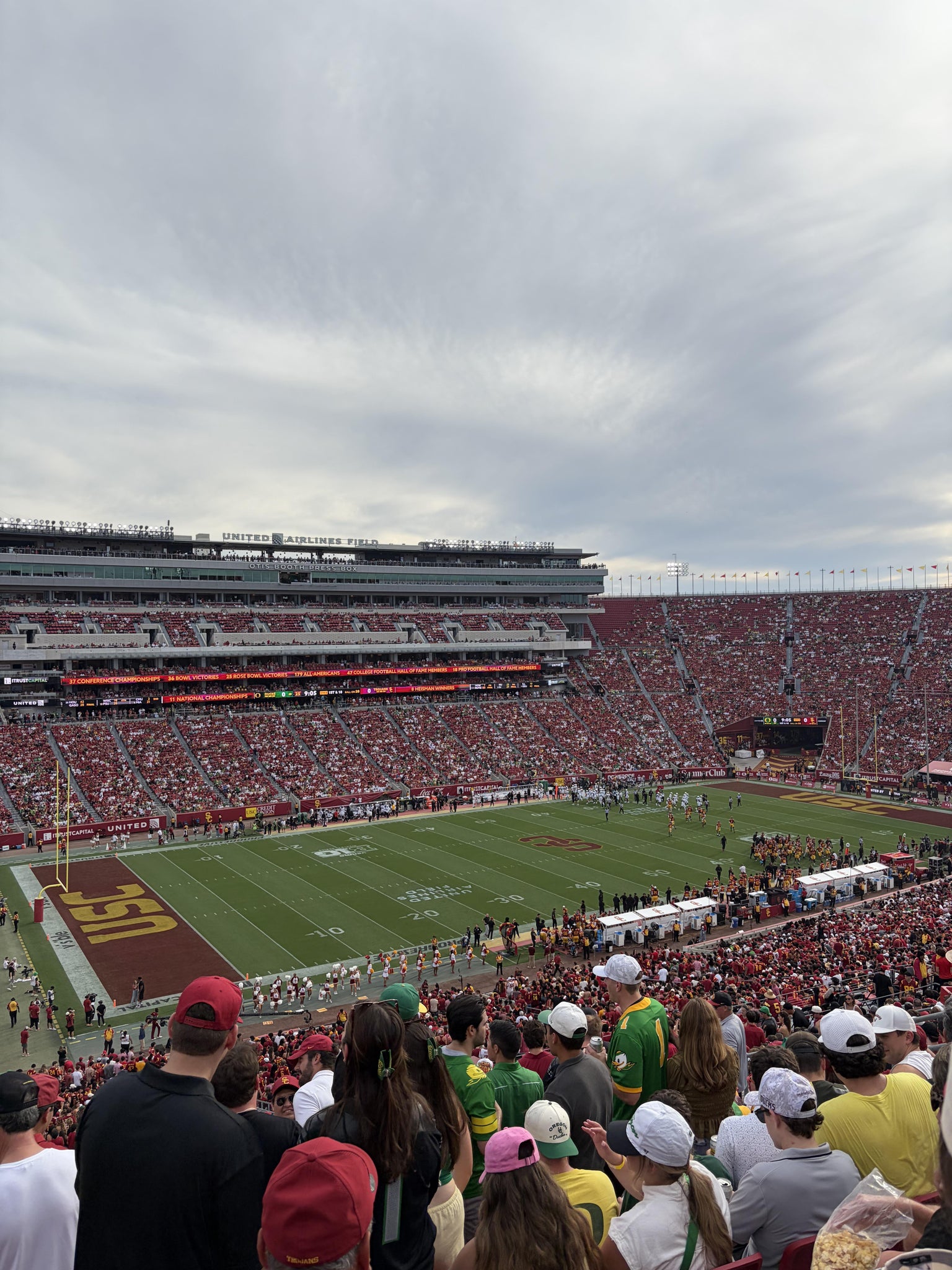Real Fan View taken from Section 325 at Los Angeles Memorial Coliseum by Sylvie H
