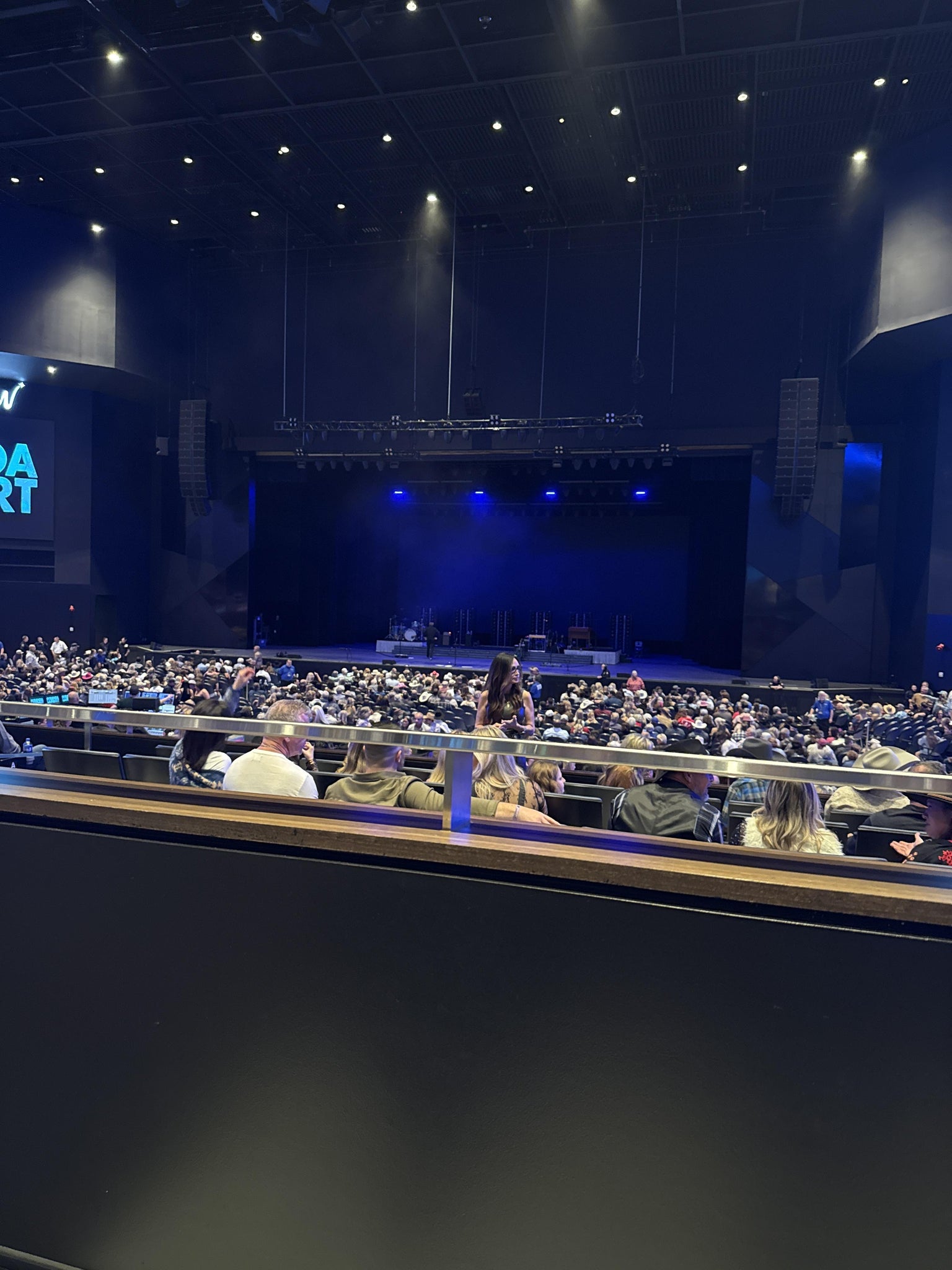 Real Fan View taken from Club B at Lucas Oil Live at WinStar World Casino and Resort by David Y