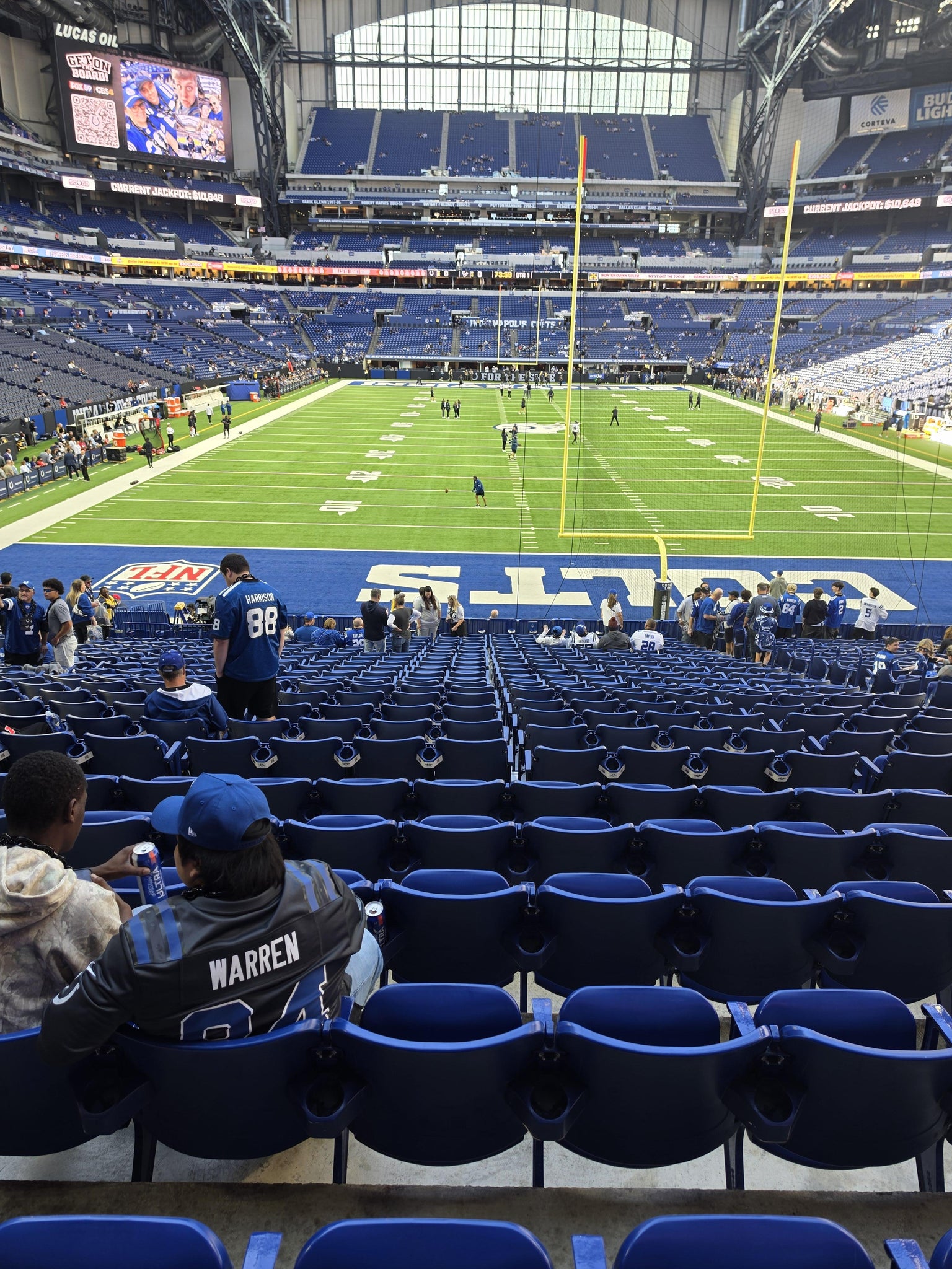 Real Fan View taken from Section 101 at Lucas Oil Stadium by Derek S