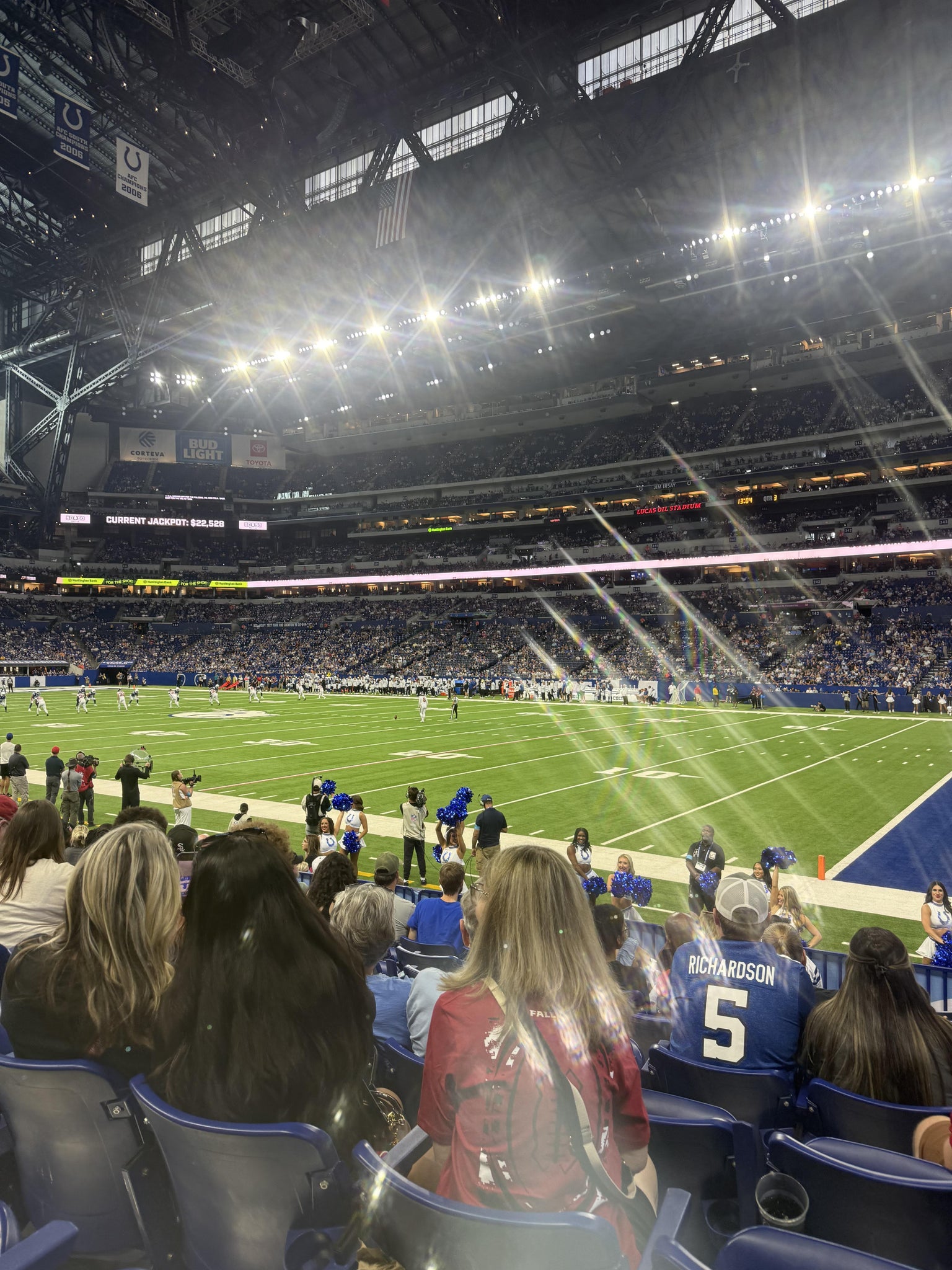 Real Fan View taken from Section 109 at Lucas Oil Stadium by Jordan B