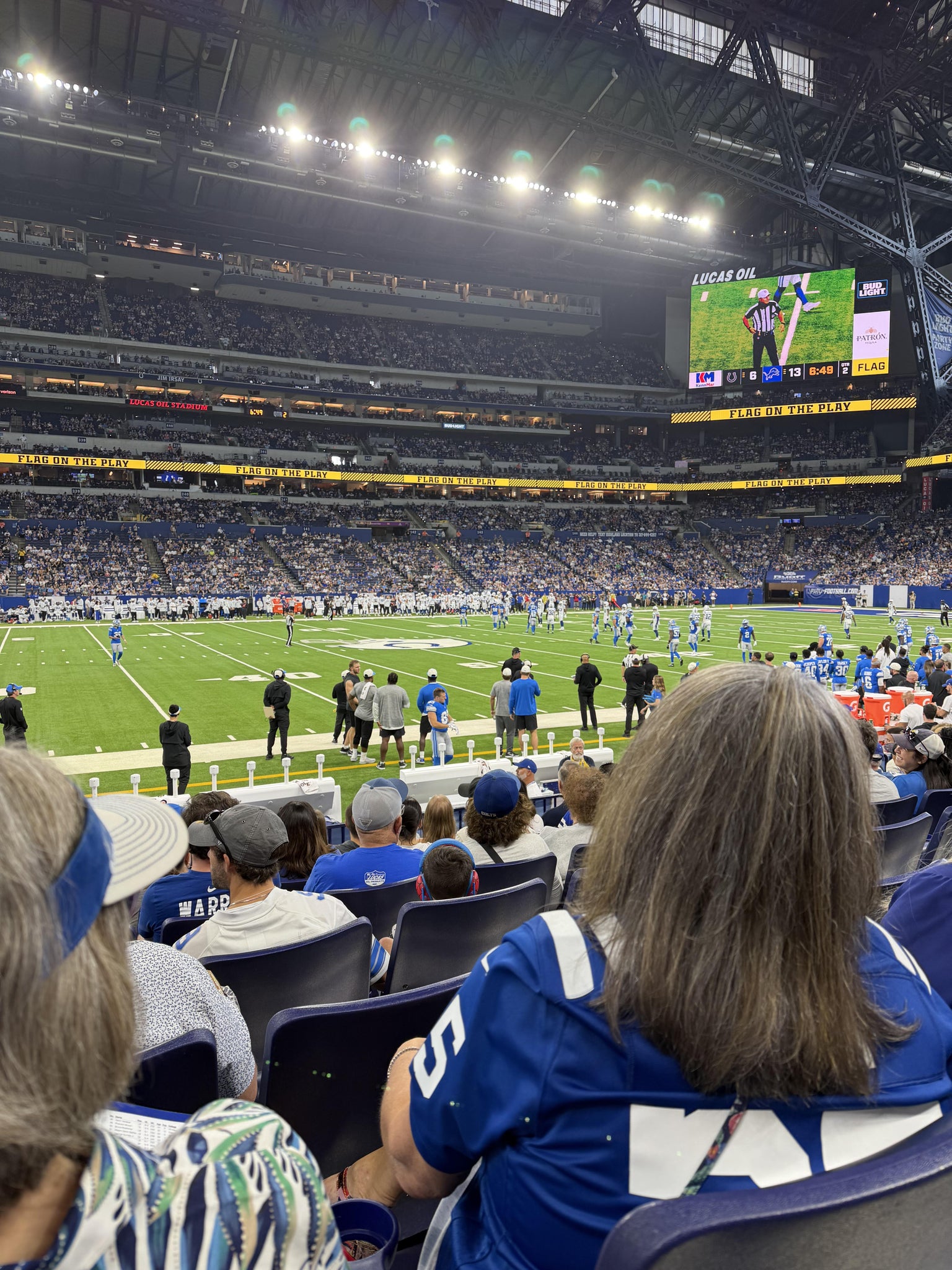 Real Fan View taken from Section 114 at Lucas Oil Stadium by Jordan W