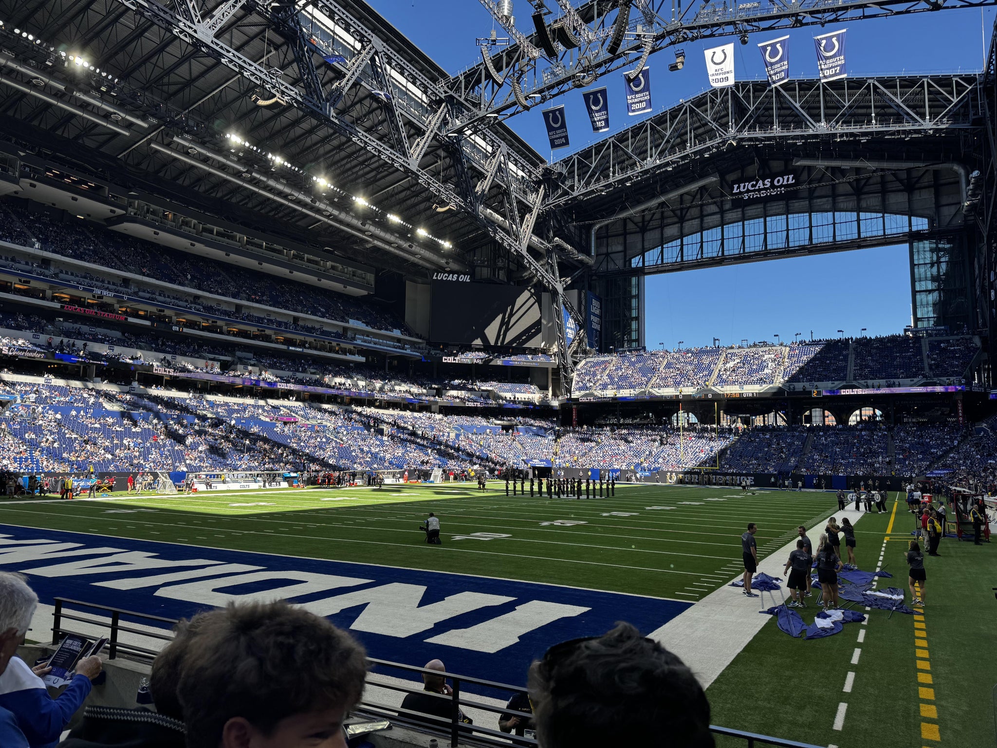 Real Fan View taken from Section 124 at Lucas Oil Stadium by Michaela O