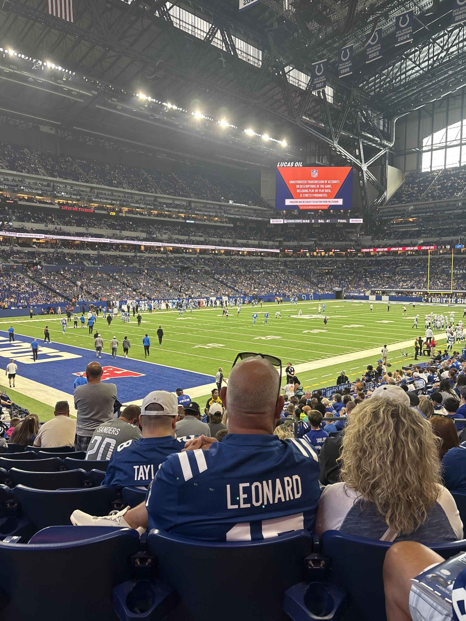 Real Fan View taken from Section 148 at Lucas Oil Stadium by Katie jane P