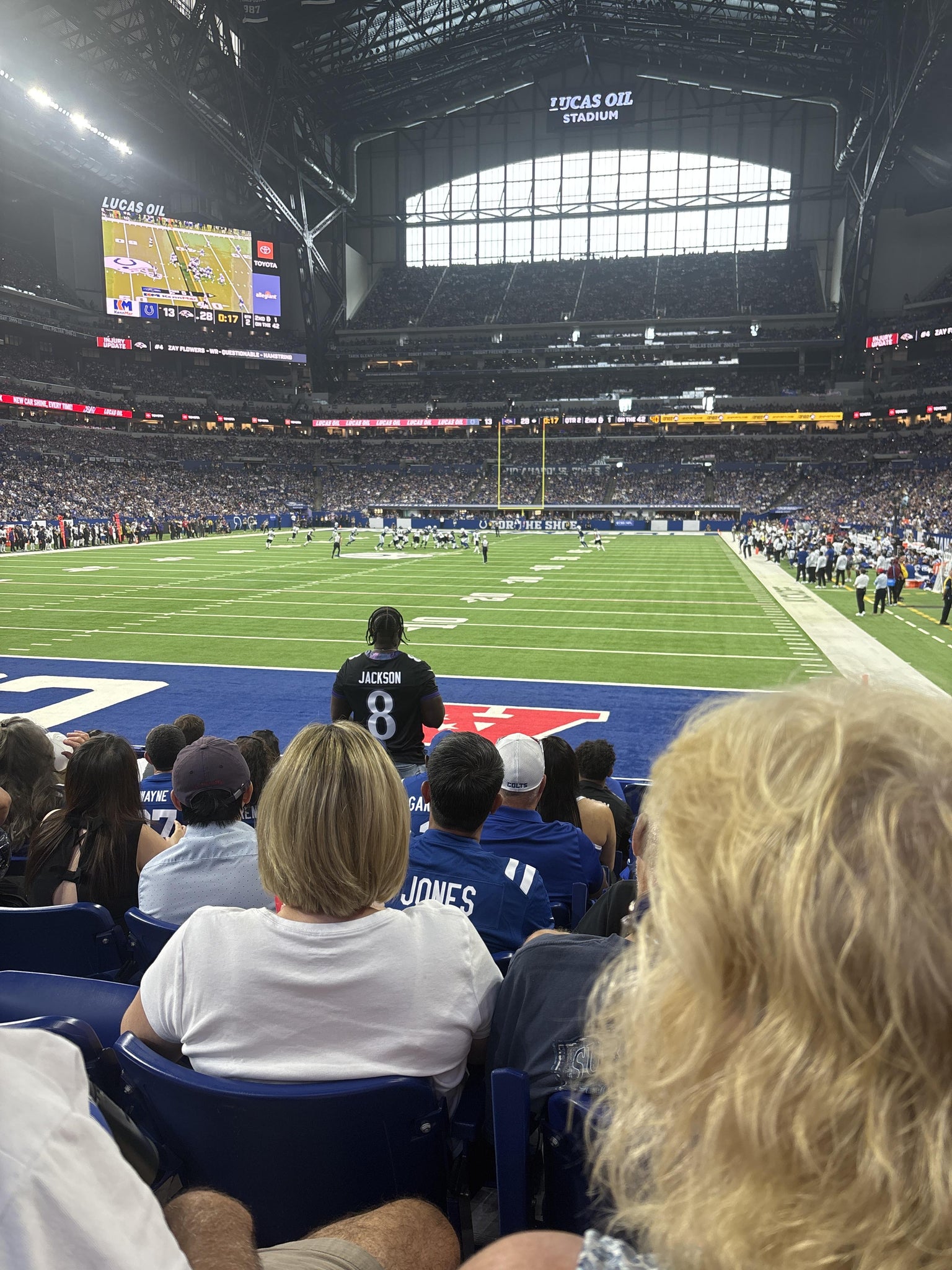 Real Fan View taken from Section 152 at Lucas Oil Stadium by Jamie L