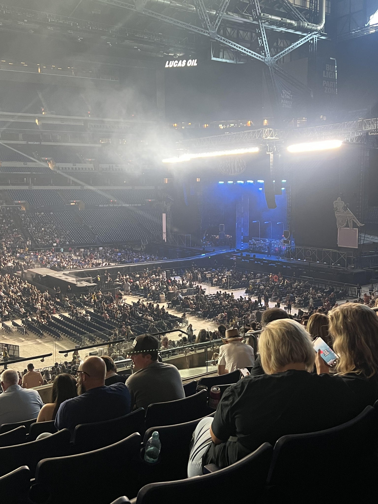Real Fan View taken from Section 214 at Lucas Oil Stadium by Brandon M