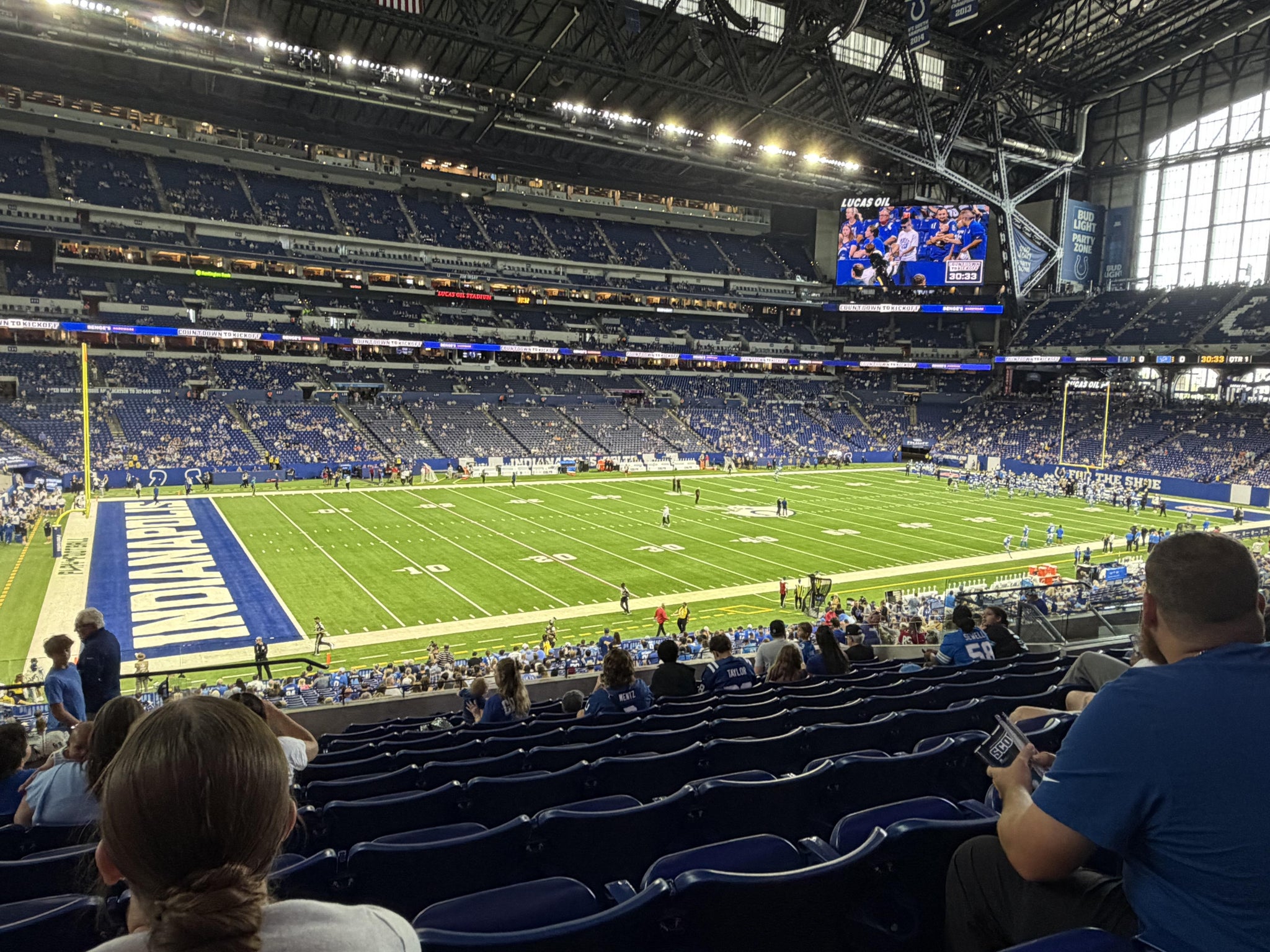 Real Fan View taken from Section 217 at Lucas Oil Stadium by Christine B