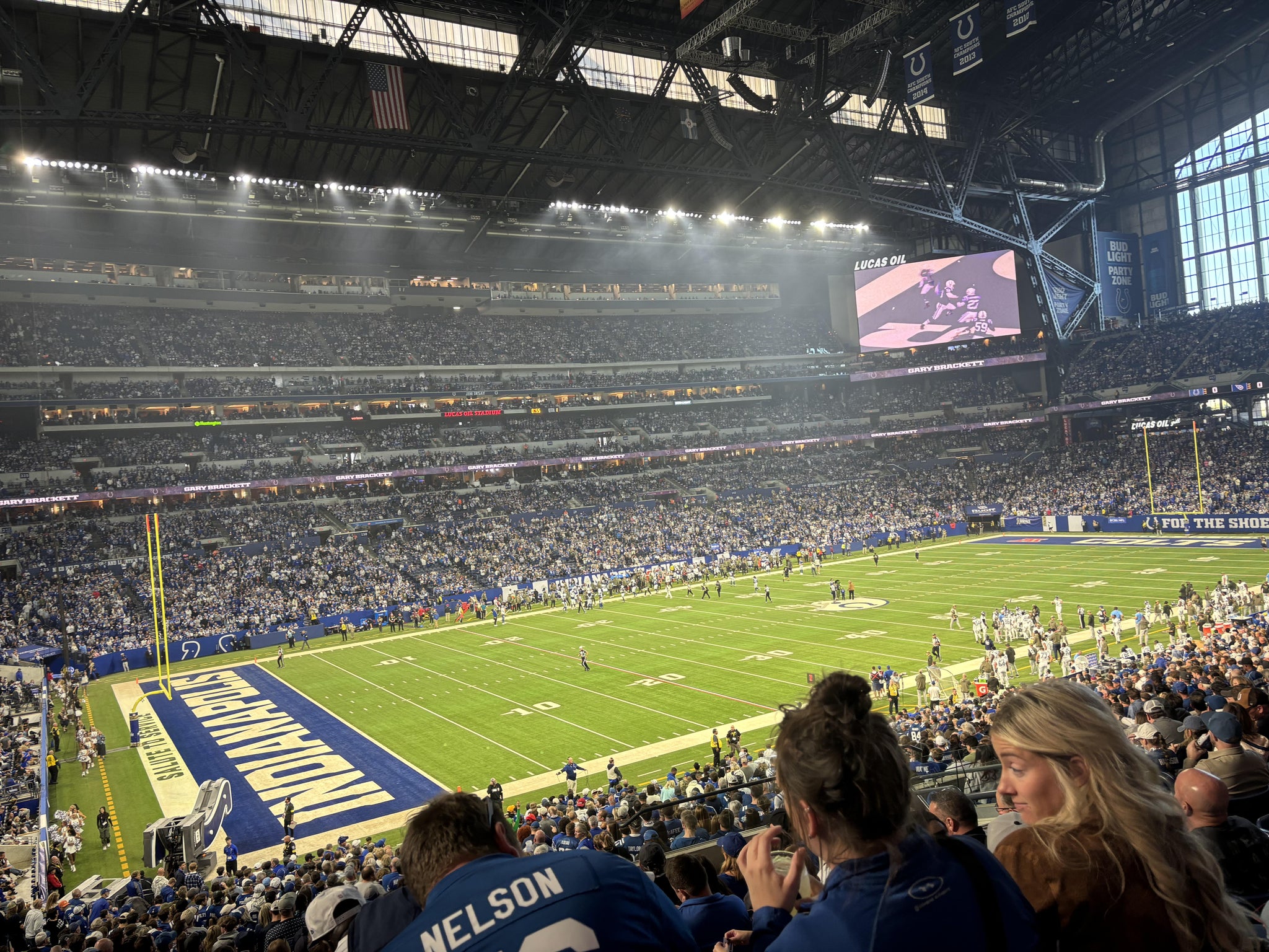 Real Fan View taken from Section 217 at Lucas Oil Stadium by Mariano L