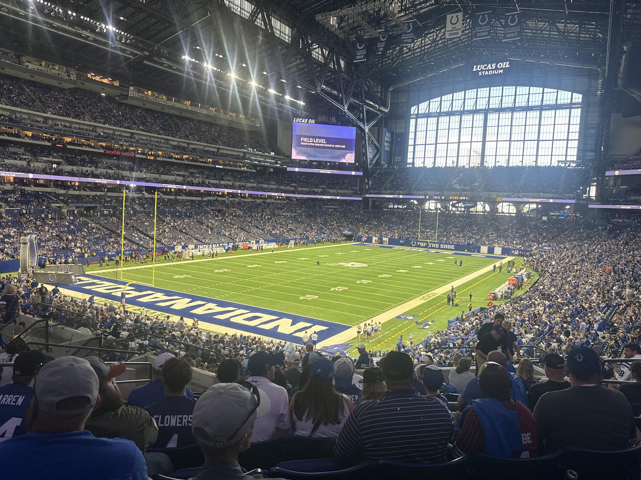 Real Fan View taken from Section 222 at Lucas Oil Stadium by Rena W