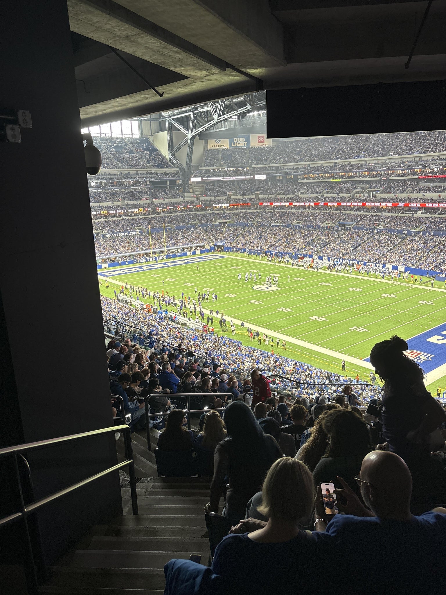 Real Fan View taken from Section 406 at Lucas Oil Stadium by Ian S
