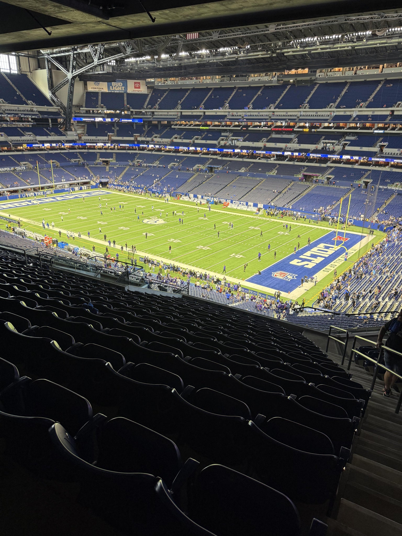 Real Fan View taken from Section 407 at Lucas Oil Stadium by Charles B