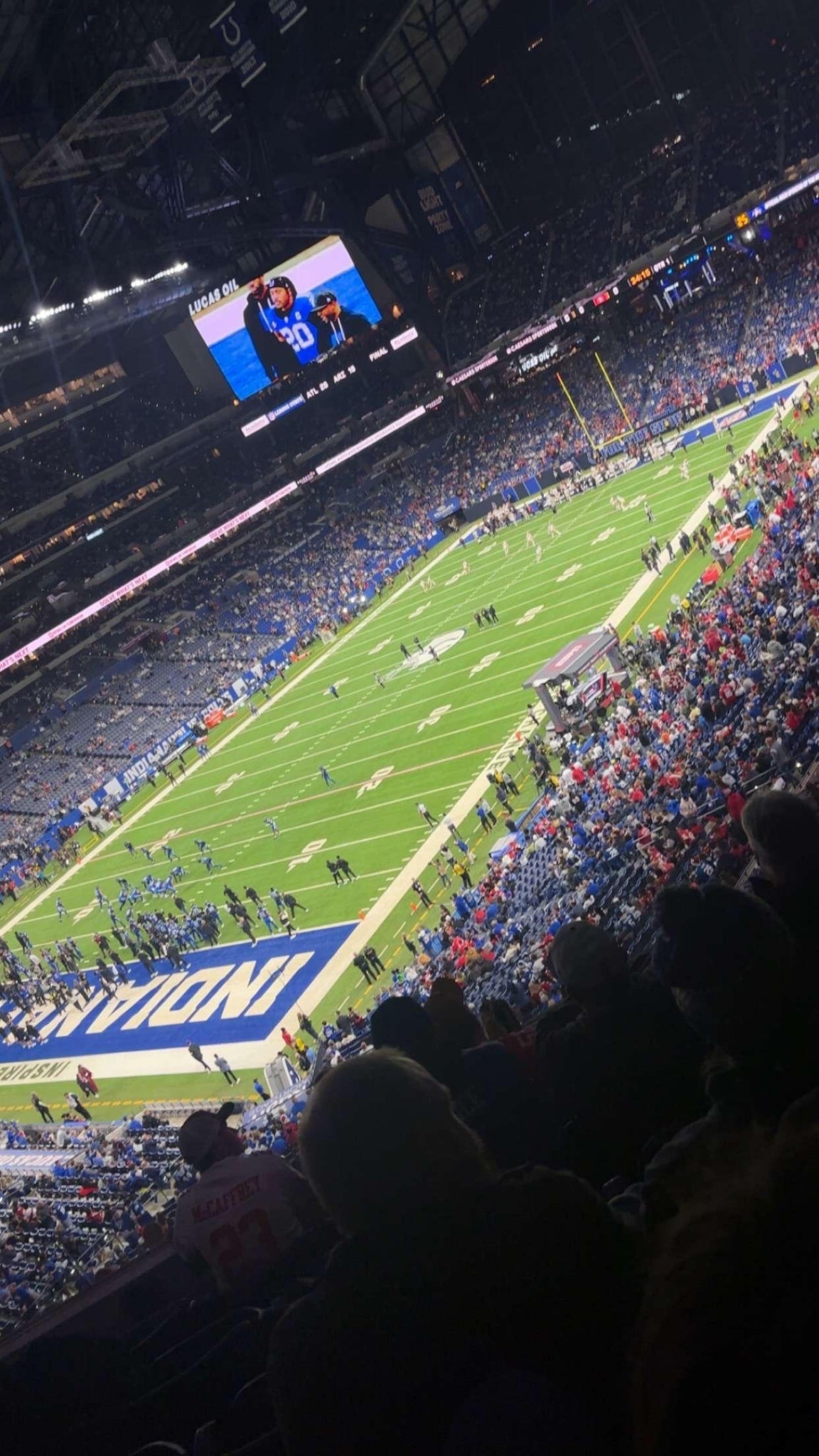 Real Fan View taken from Section 420 at Lucas Oil Stadium by Deyondre M