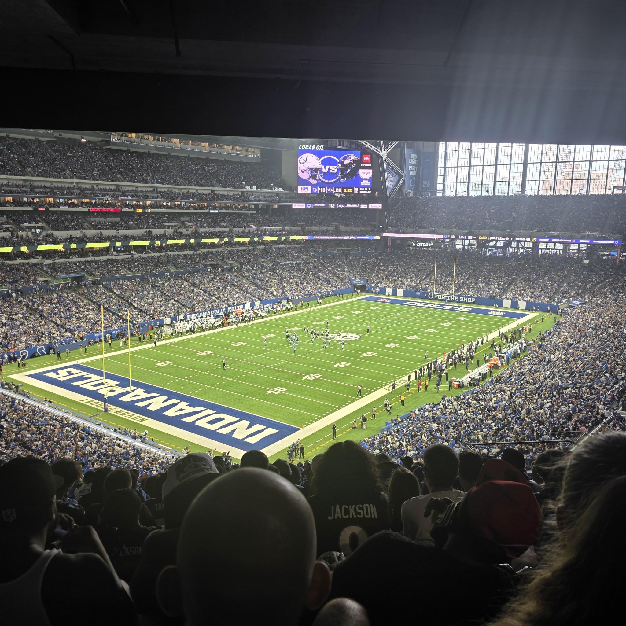 Real Fan View taken from Section 422 at Lucas Oil Stadium by Dyrel W