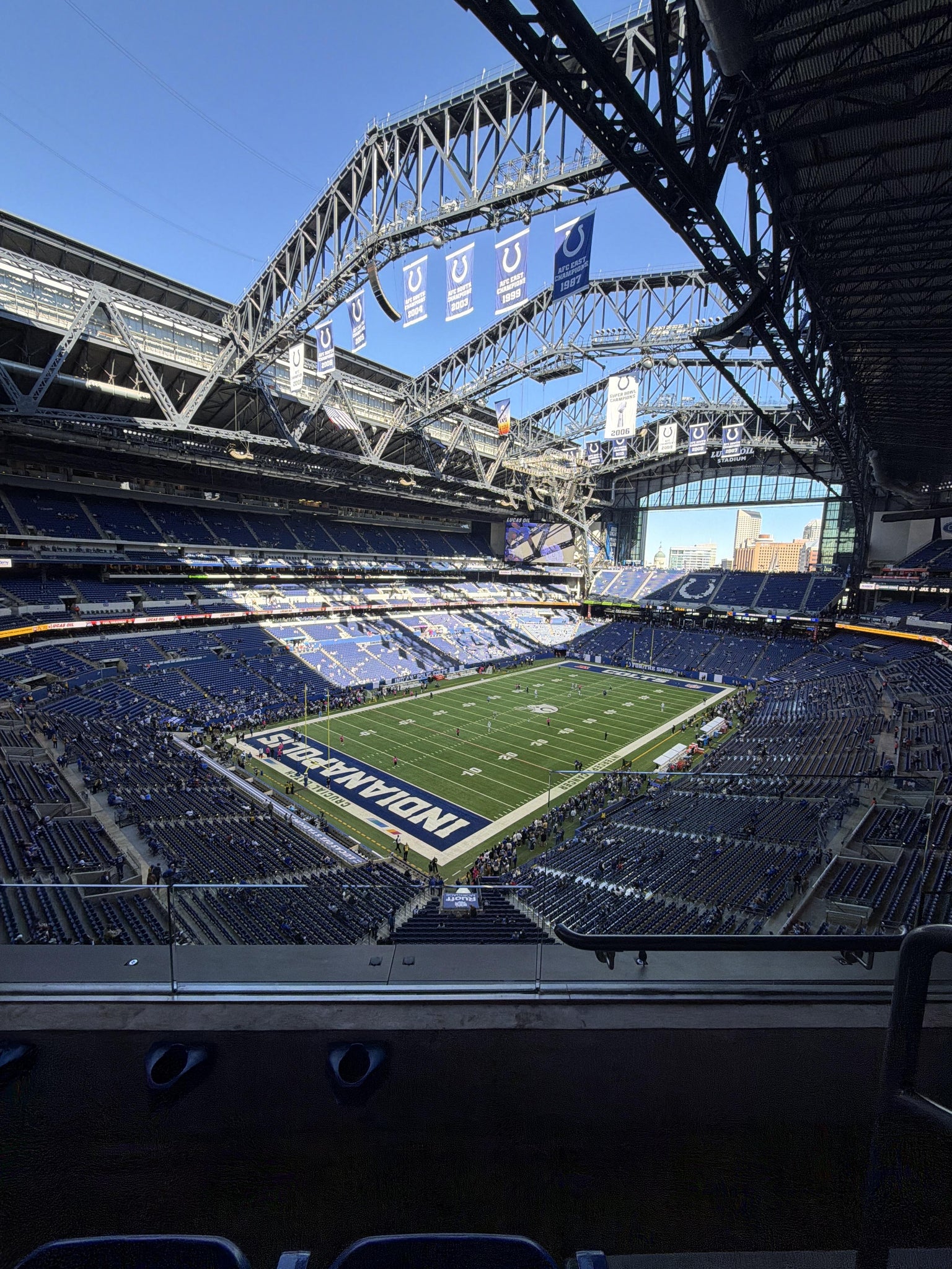 Real Fan View taken from Section 522 at Lucas Oil Stadium by Zach N