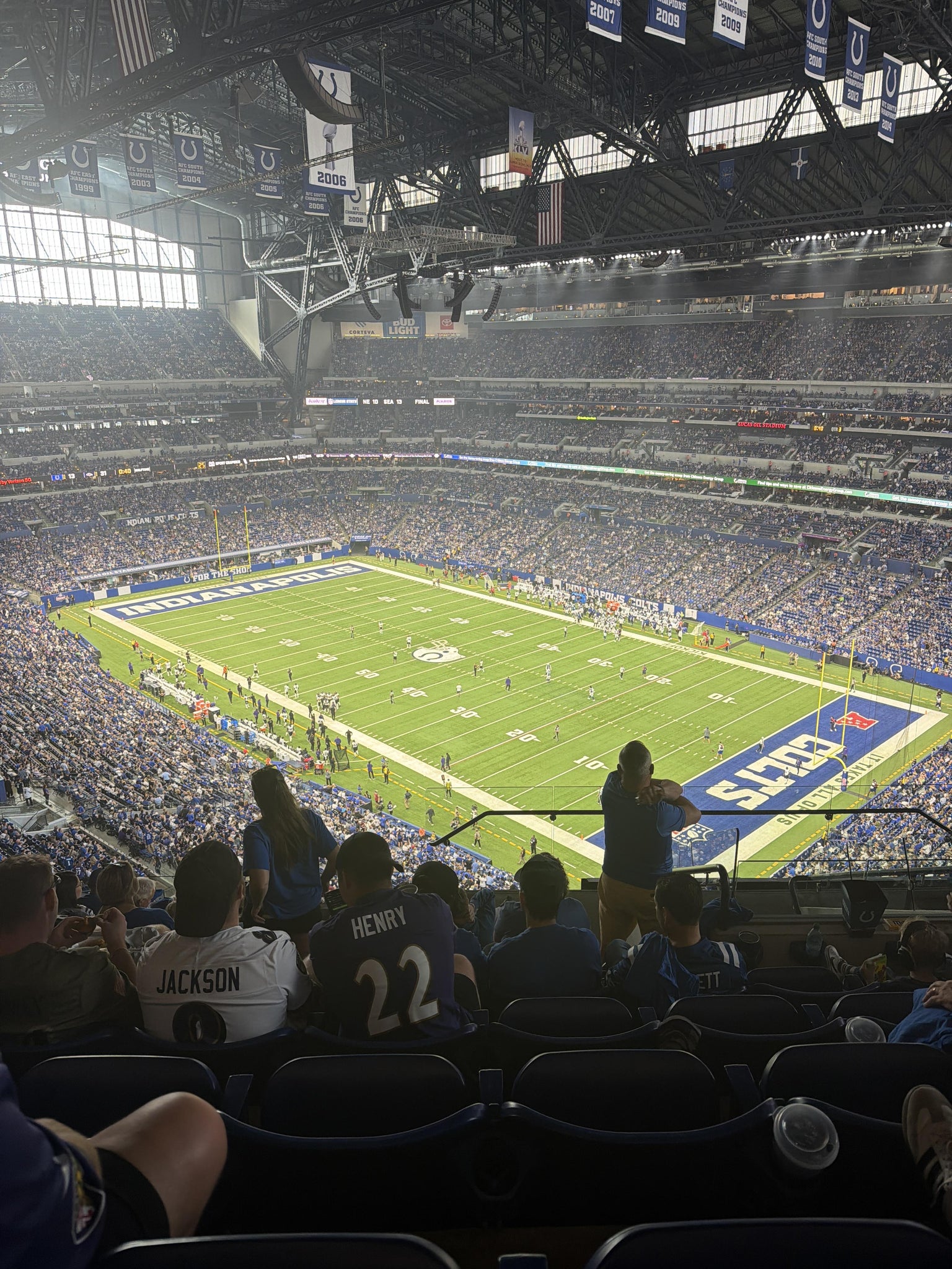 Real Fan View taken from Section 606 at Lucas Oil Stadium by Elizabeth L