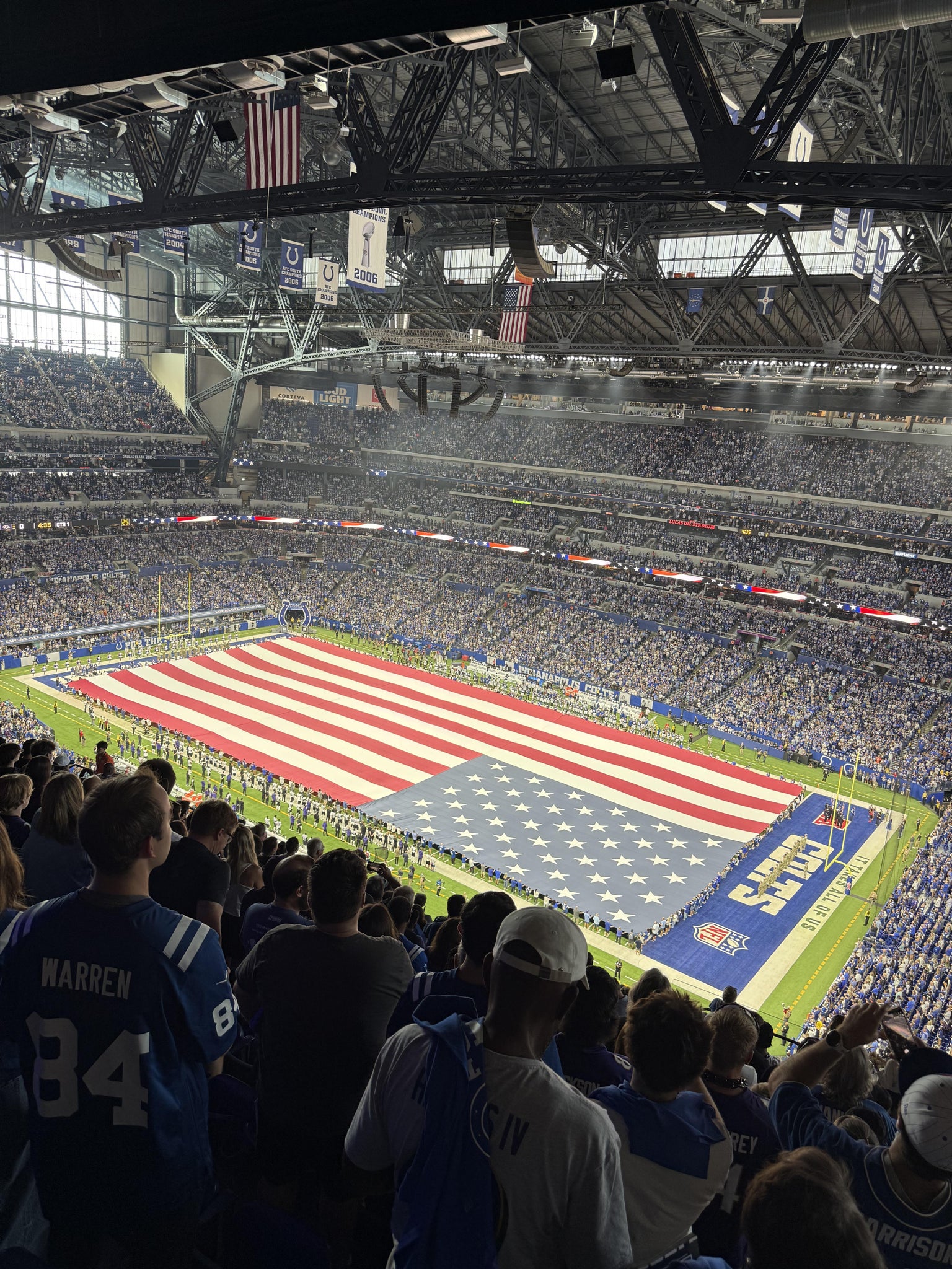 Real Fan View taken from Section 608 at Lucas Oil Stadium by Justin R