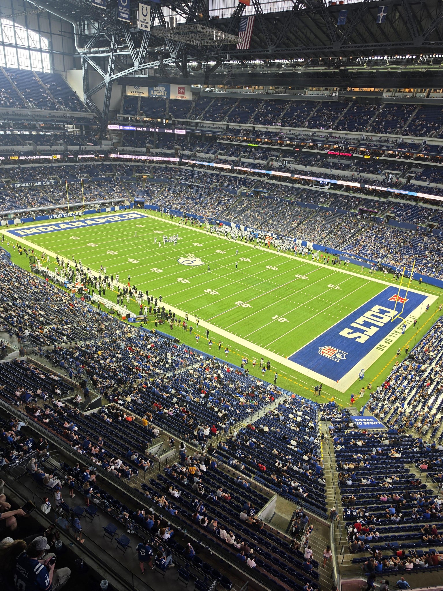 Real Fan View taken from Section 608 at Lucas Oil Stadium by Daniel S