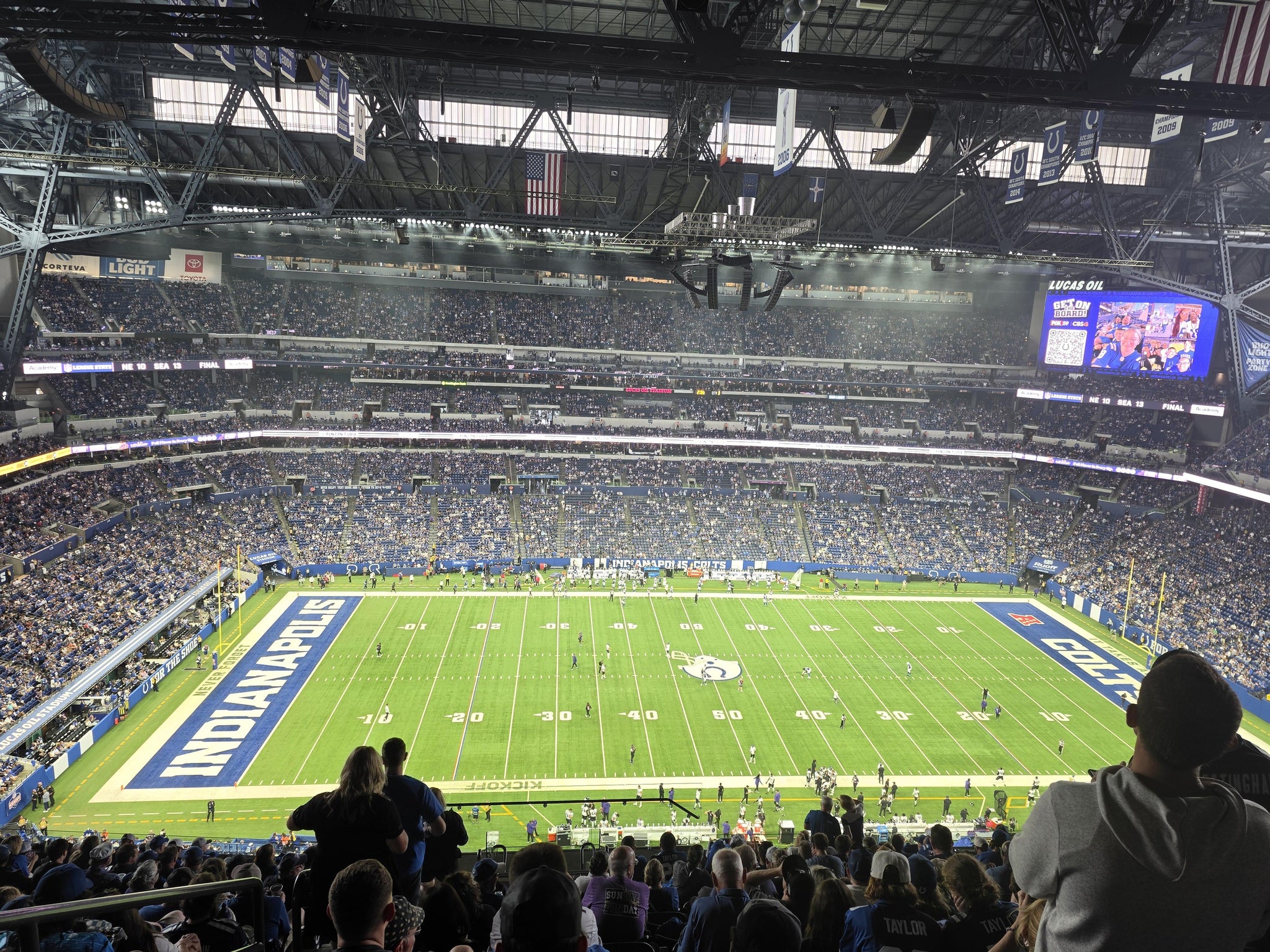 Real Fan View taken from Section 614 at Lucas Oil Stadium by Michael L