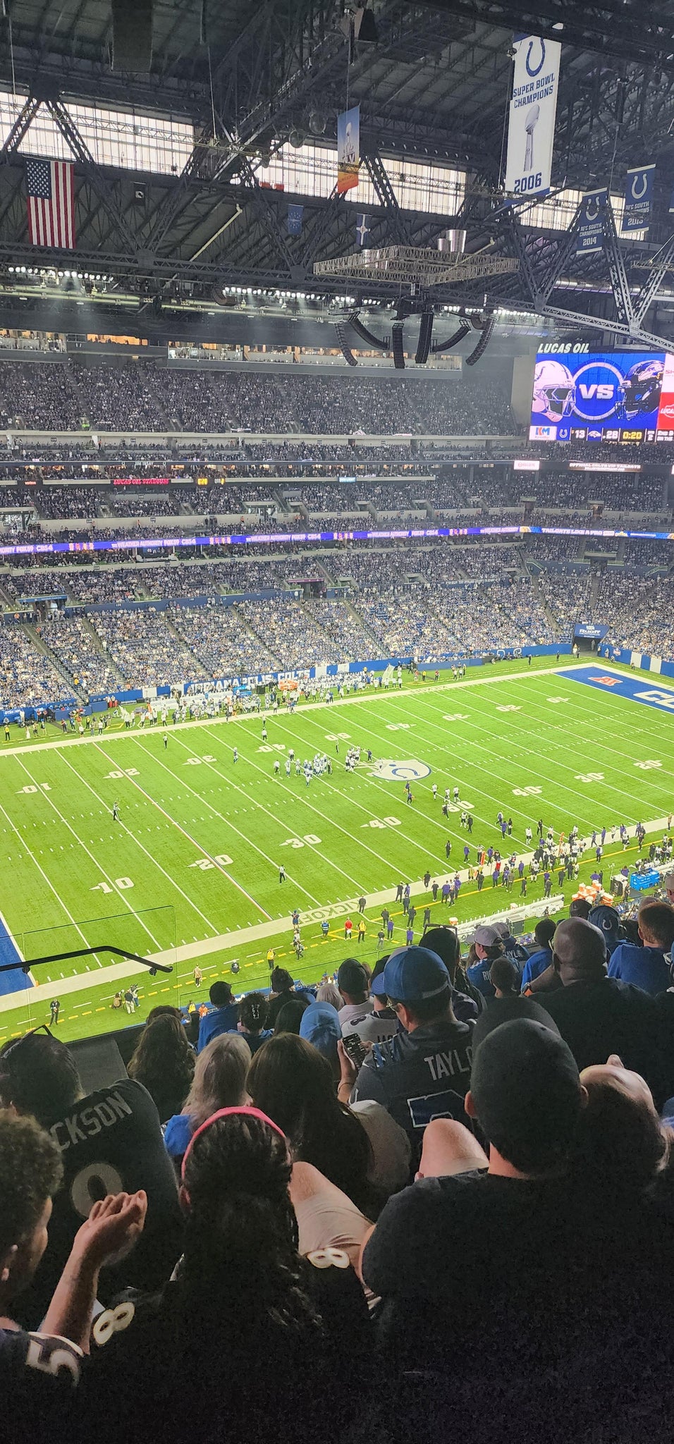 Real Fan View taken from Section 617 at Lucas Oil Stadium by Brian M