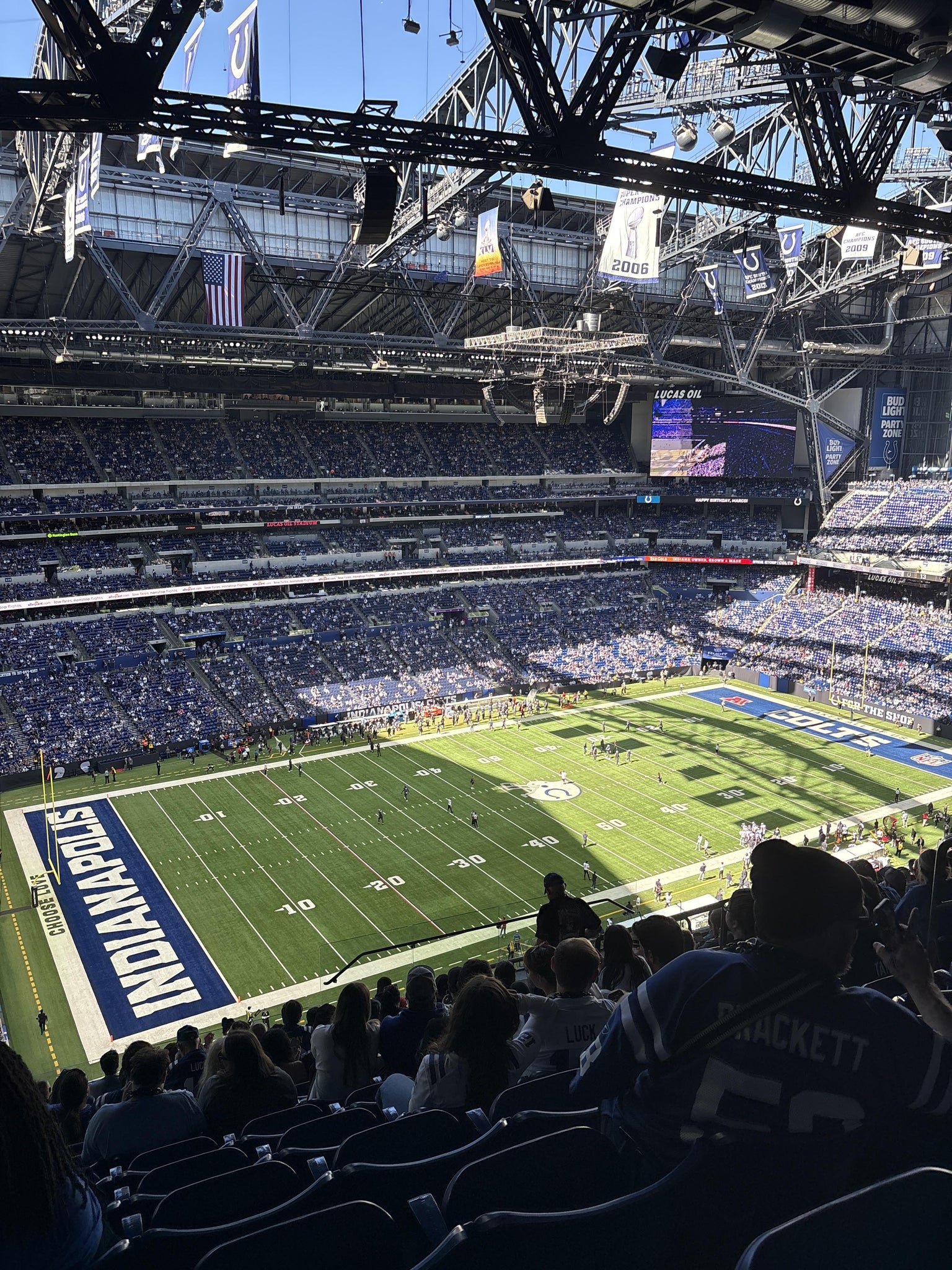 Real Fan View taken from Section 618 at Lucas Oil Stadium by Ashton S