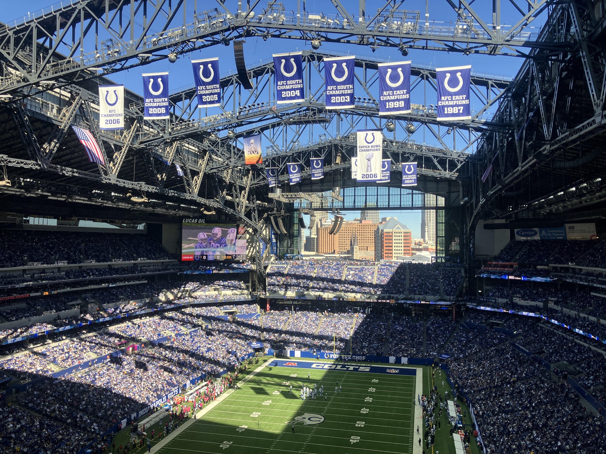 Real Fan View taken from Section 625 at Lucas Oil Stadium by Anonymous User