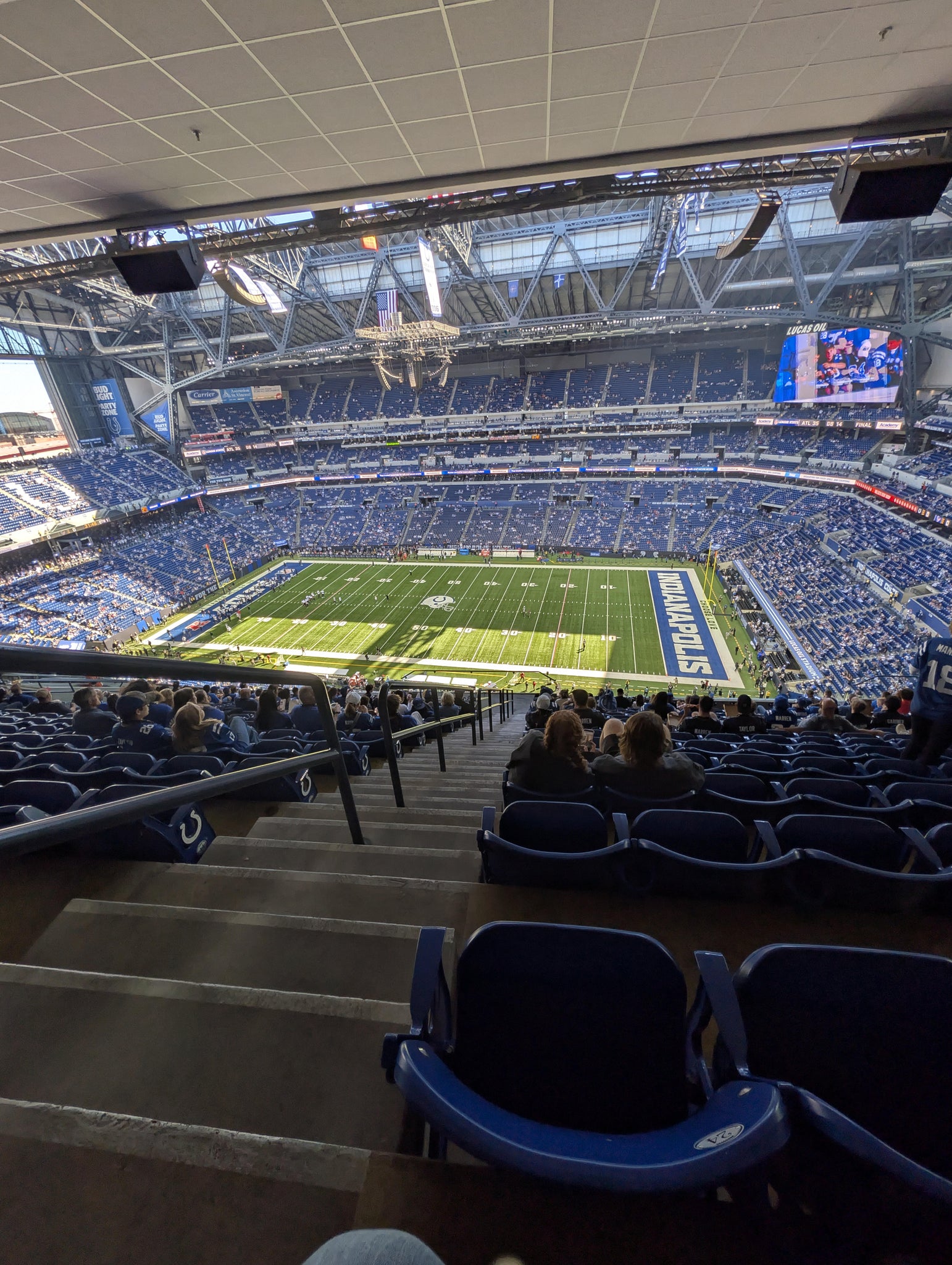 Real Fan View taken from Section 637 at Lucas Oil Stadium by Ashley k H