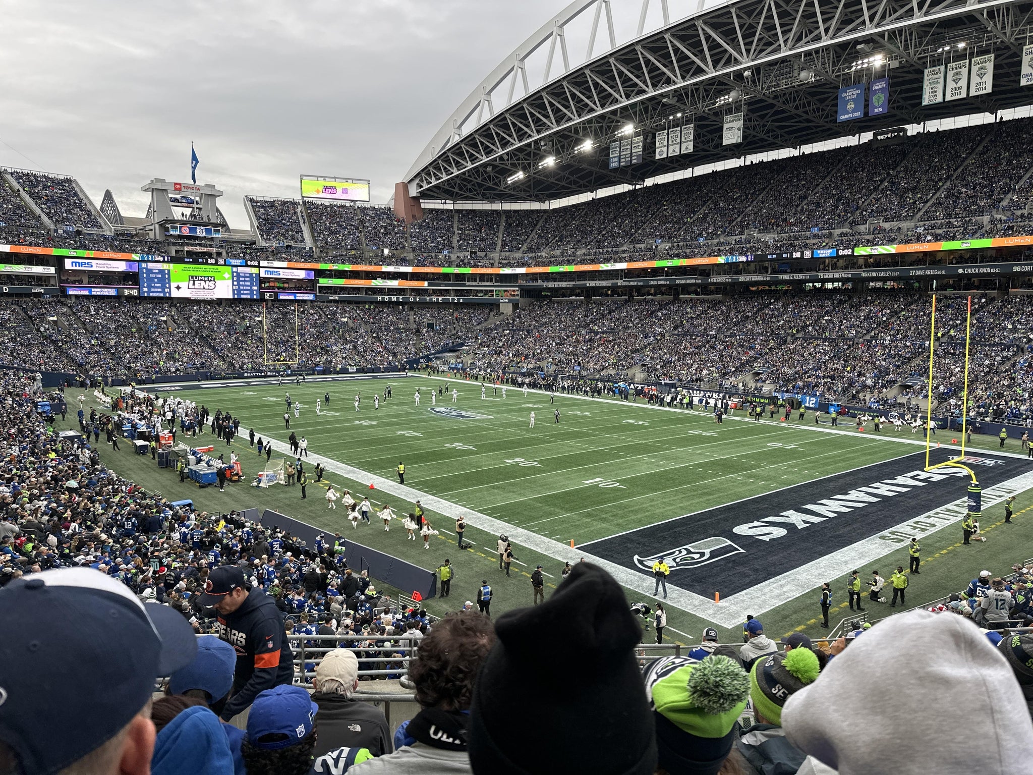 Real Fan View taken from Section 101 at Lumen Field by Tim Y