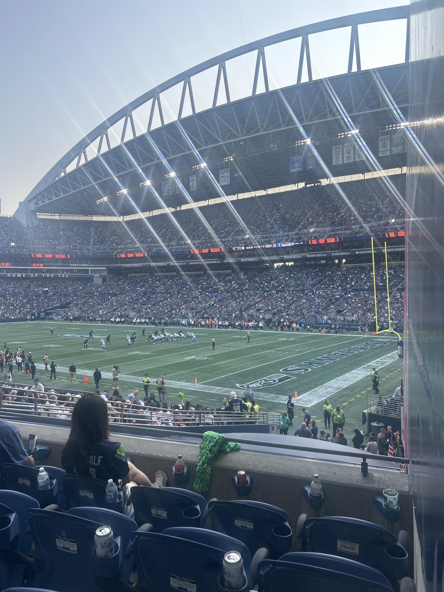 Real Fan View taken from Section 103 at Lumen Field by Benjamin N