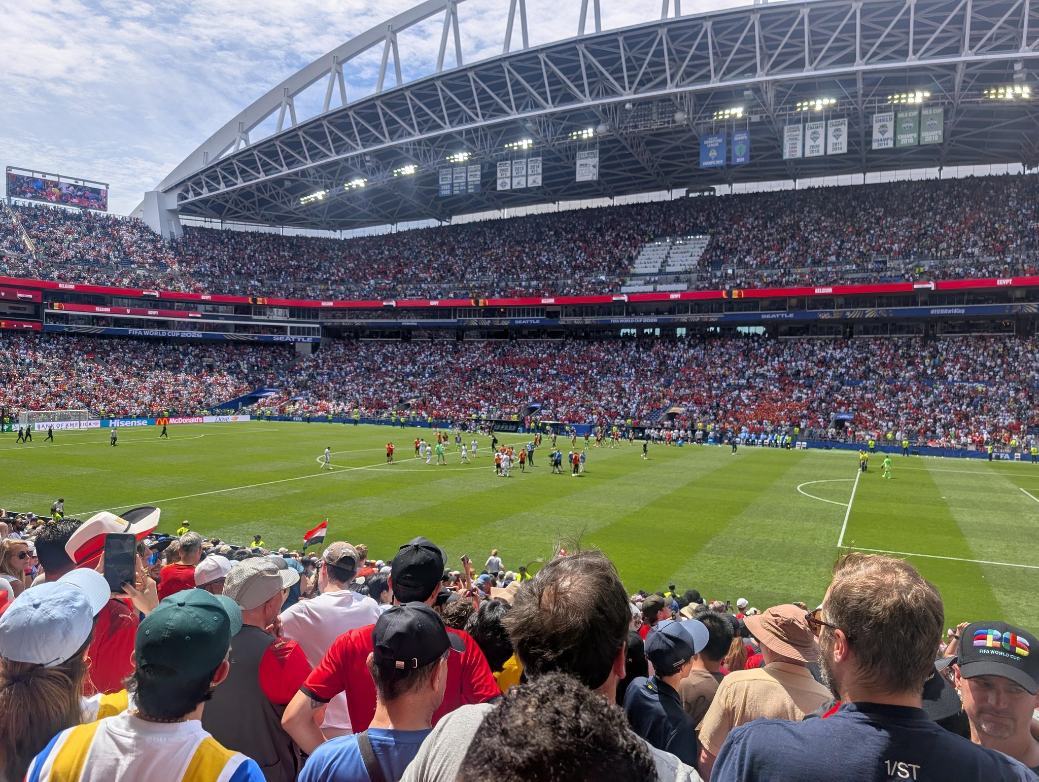 Real Fan View taken from Section 106 at Lumen Field by Jonathan L