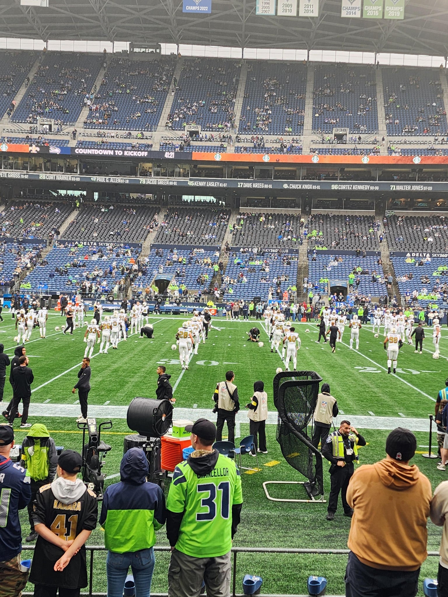 Real Fan View taken from Section 107 at Lumen Field by Jada F